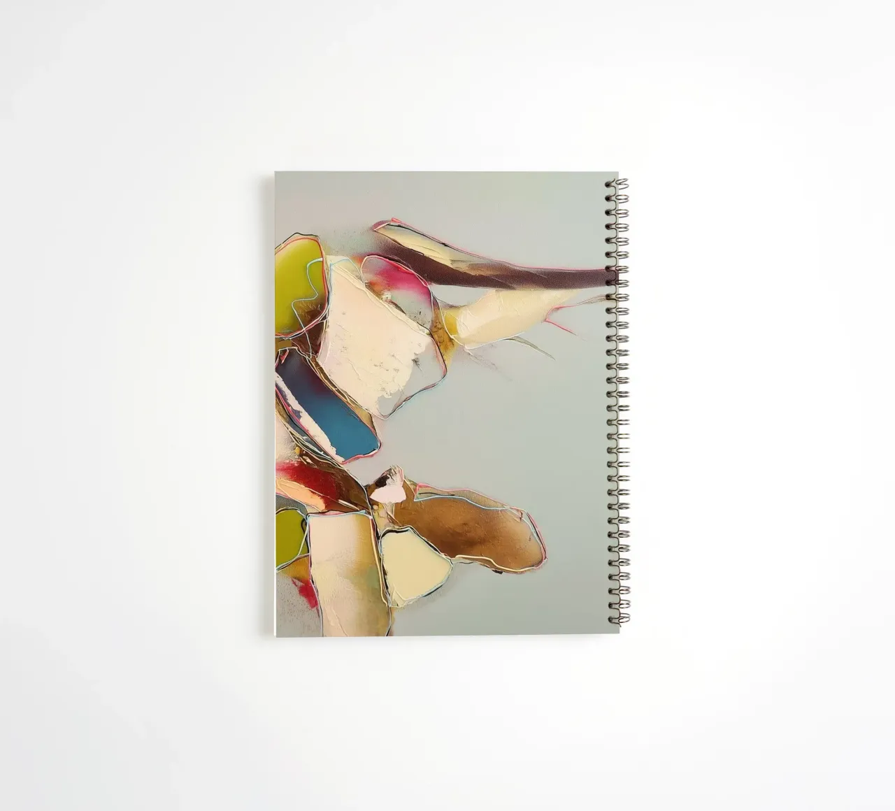 Abstract calm in the river spiral notebook by Carinaprint