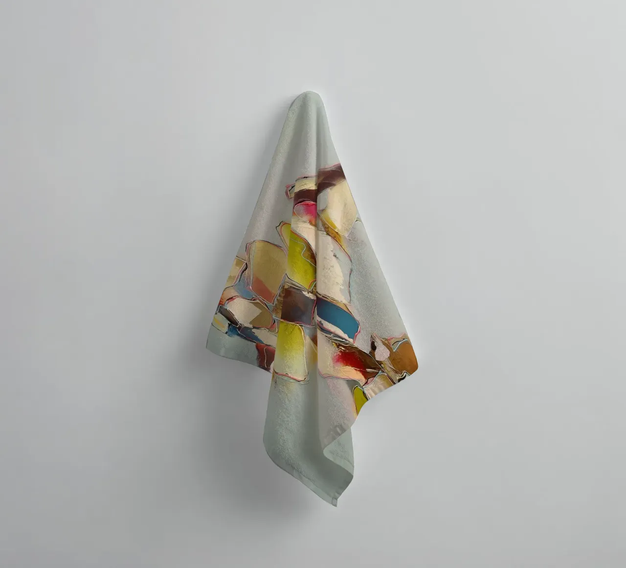 Abstracte rust in de rivier badhanddoek van Carinaprint