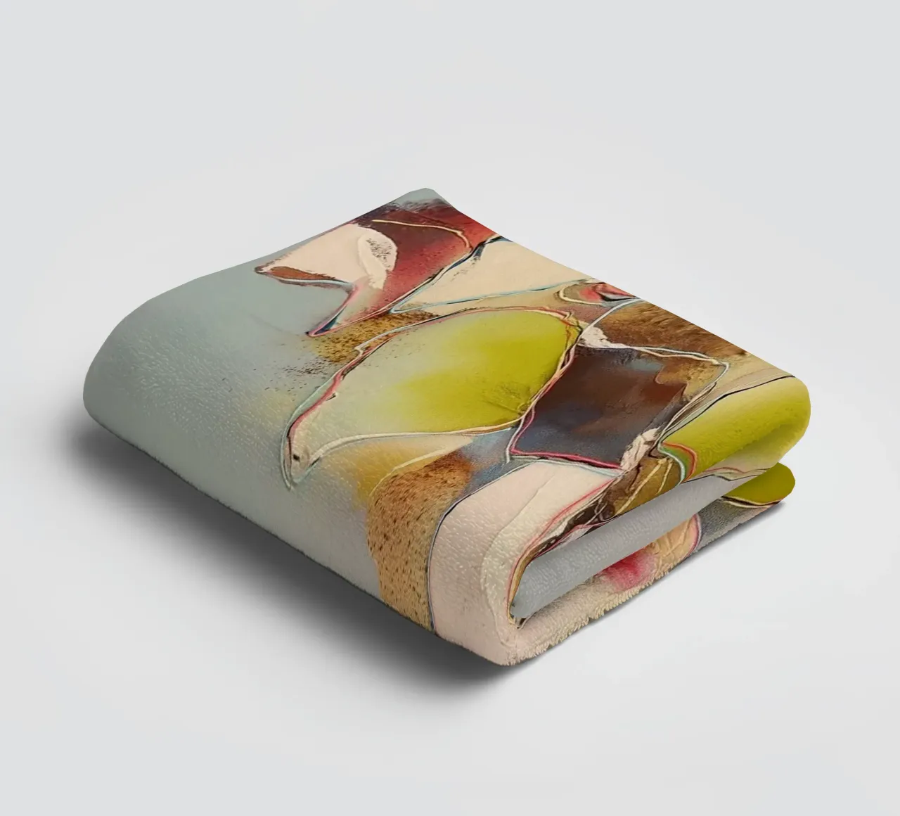 Abstracte rust in de rivier badhanddoek van Carinaprint