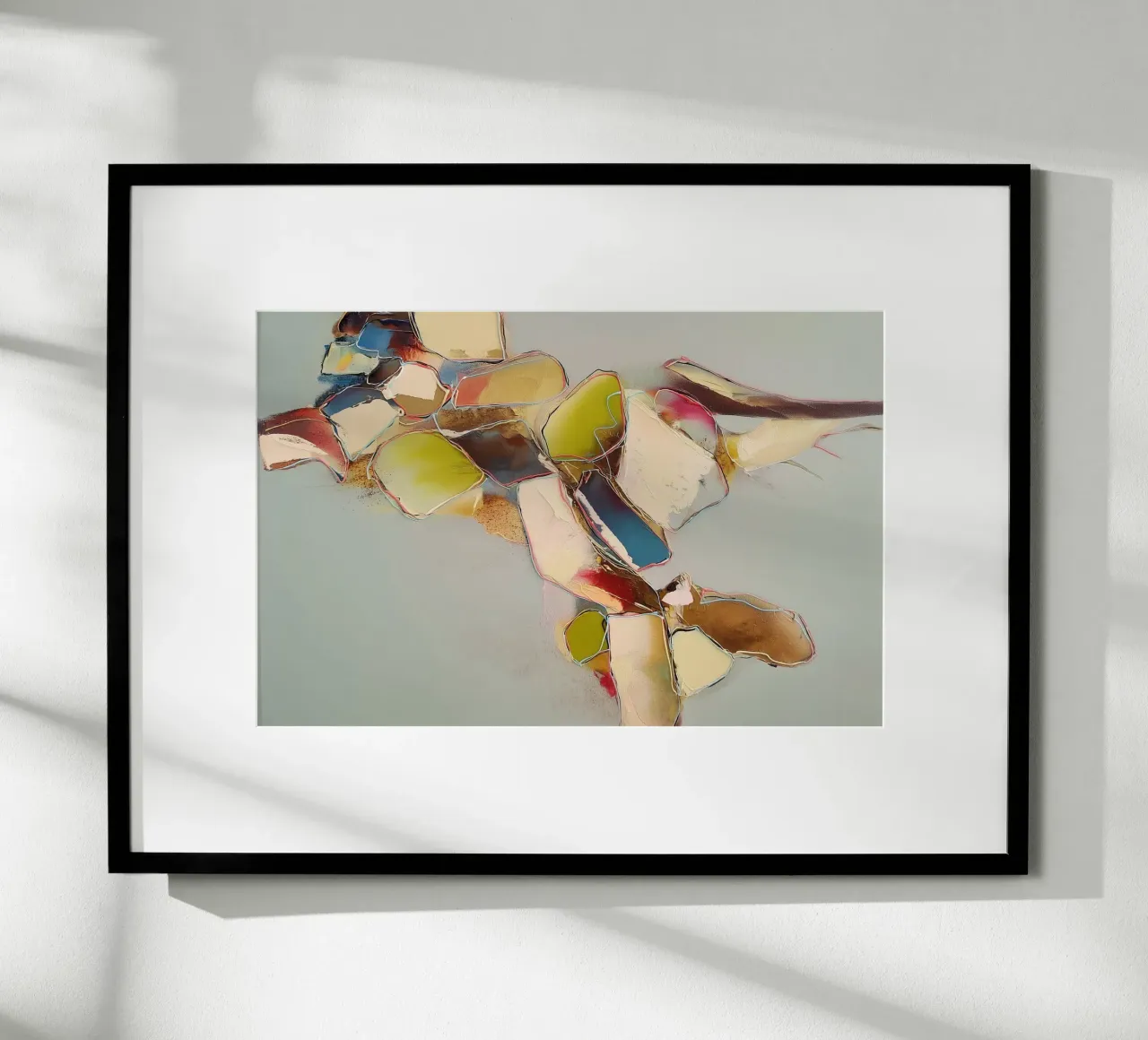 Abstract calm in the river hahnemühle by Carinaprint