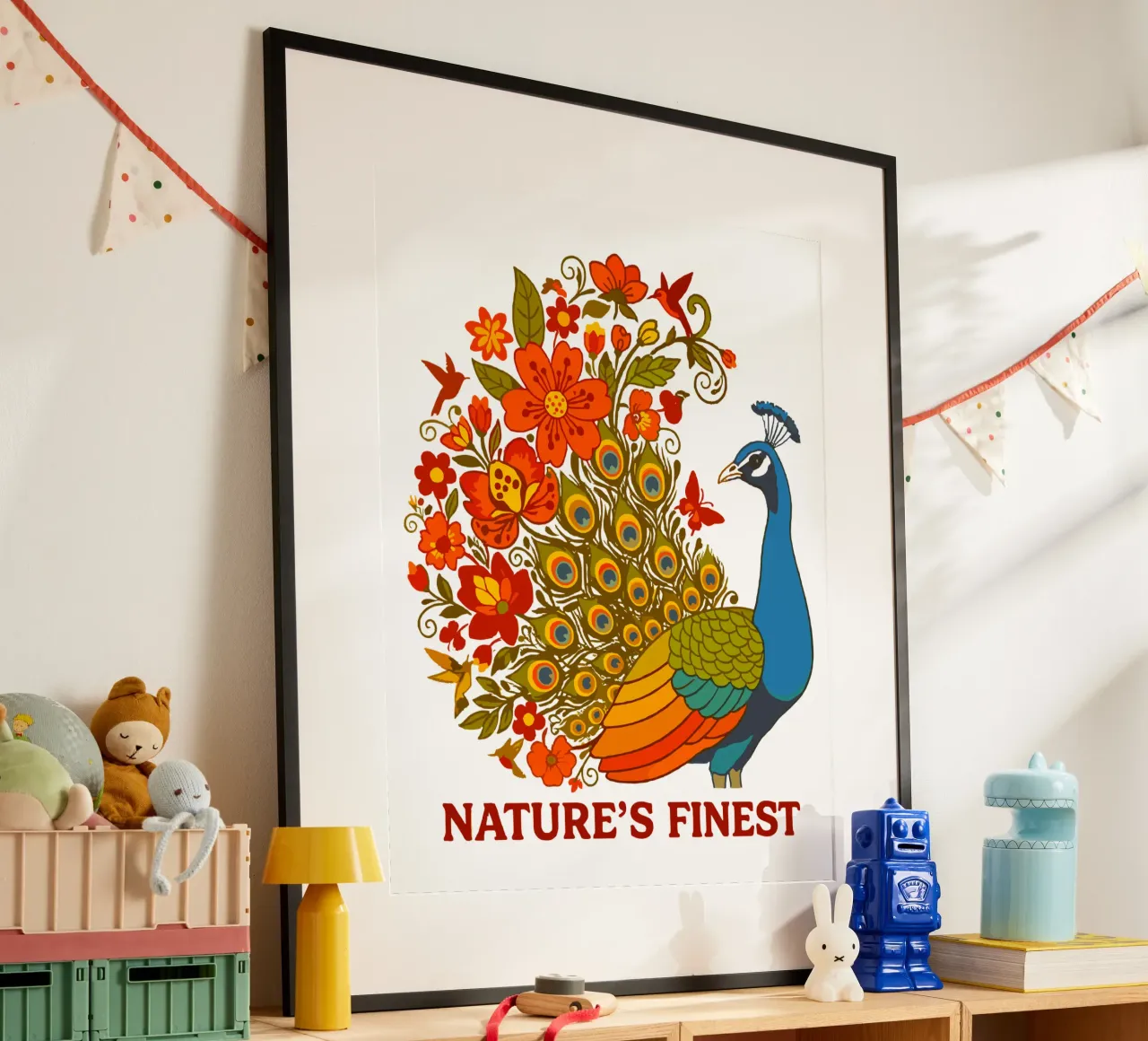 Paon floreale Natura botanica carta hahnemühle da LM2KONE