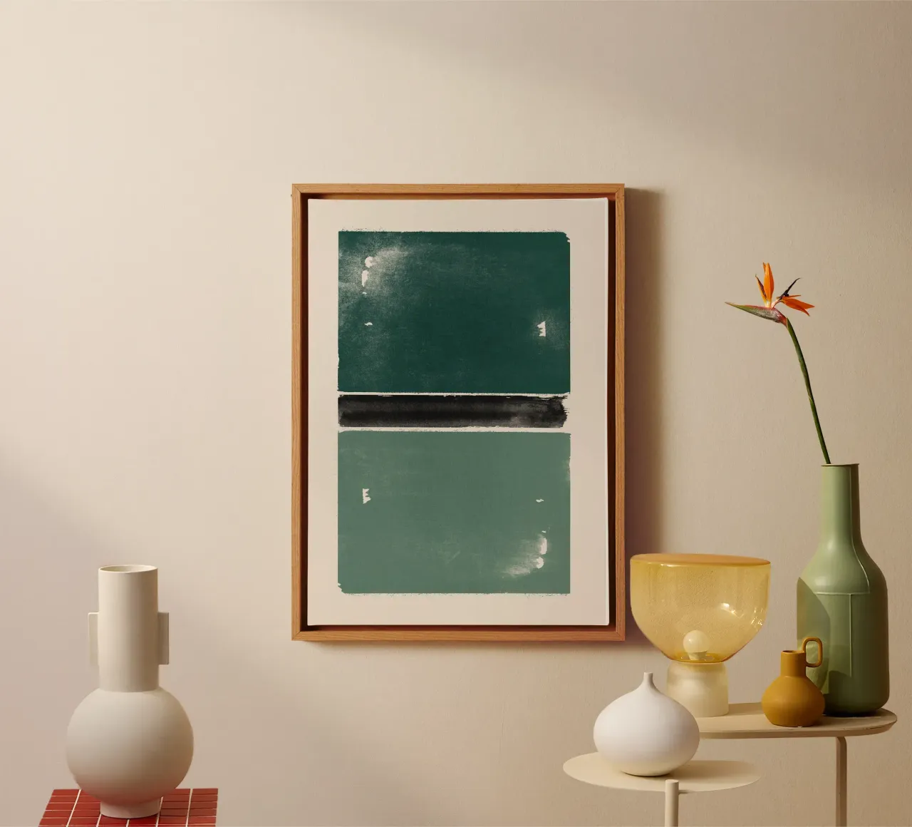 Caught in Between Abstract canvas by HARU HARU