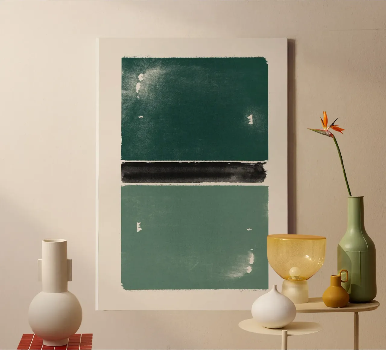 Caught in Between Abstract canvas by HARU HARU
