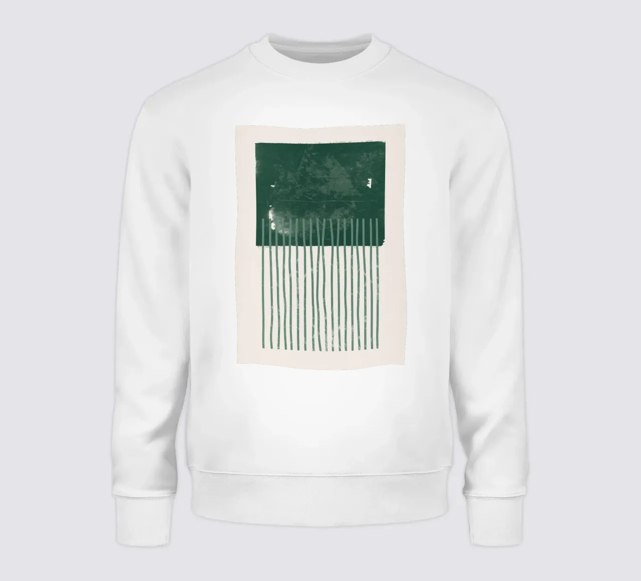 Abstrakte Smaragd-Geheimnisse Sweatshirt von HARU HARU