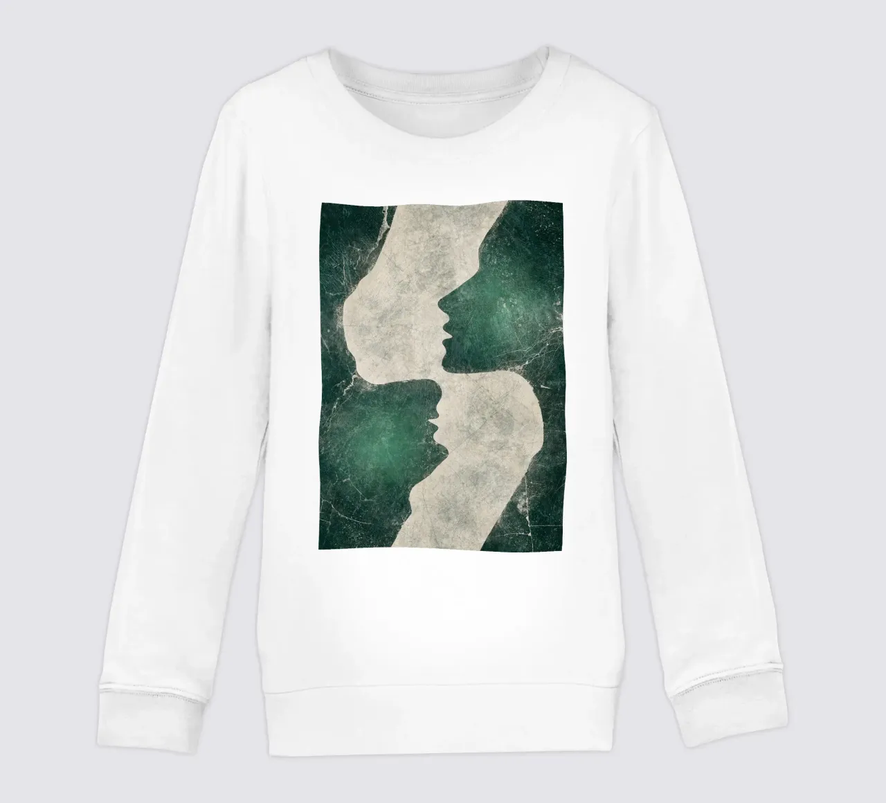 Amore astratto di smeraldo felpa bambino da HARU HARU