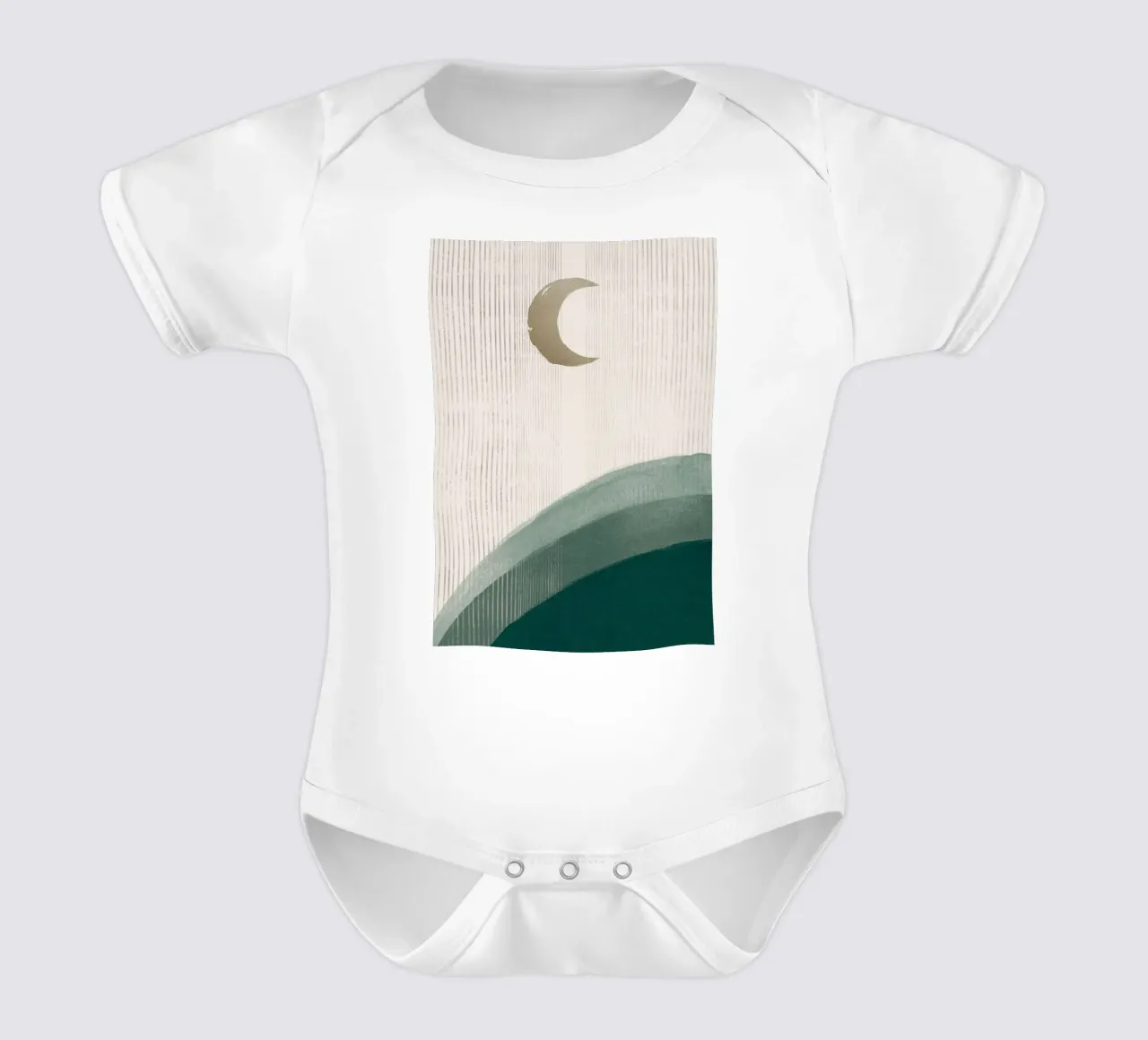 Sopra Emerald Hills No2 body neonato maniche corte da HARU HARU