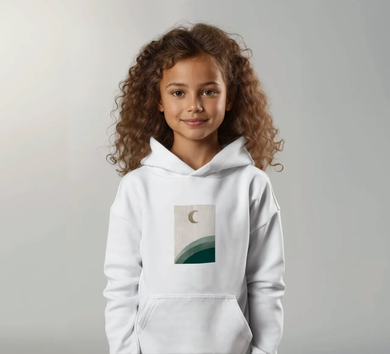 Sopra Emerald Hills No2 felpa bambino con cappuccio da HARU HARU