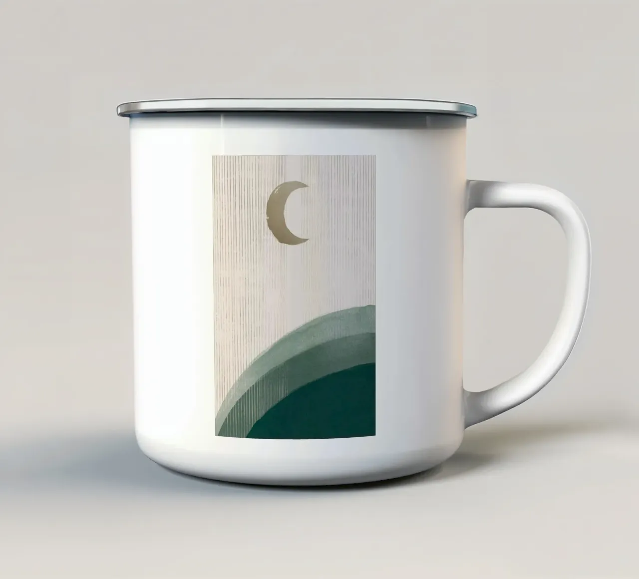 Sopra Emerald Hills No2 tazza in smalto da HARU HARU