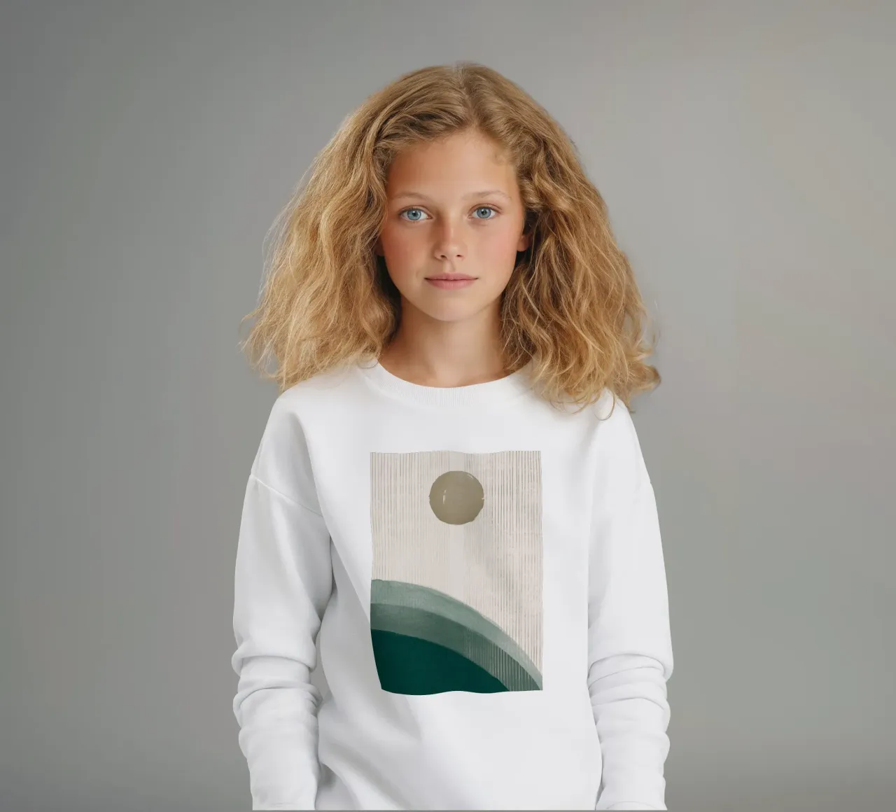 Sopra Emerald Hills No2 felpa bambino da HARU HARU