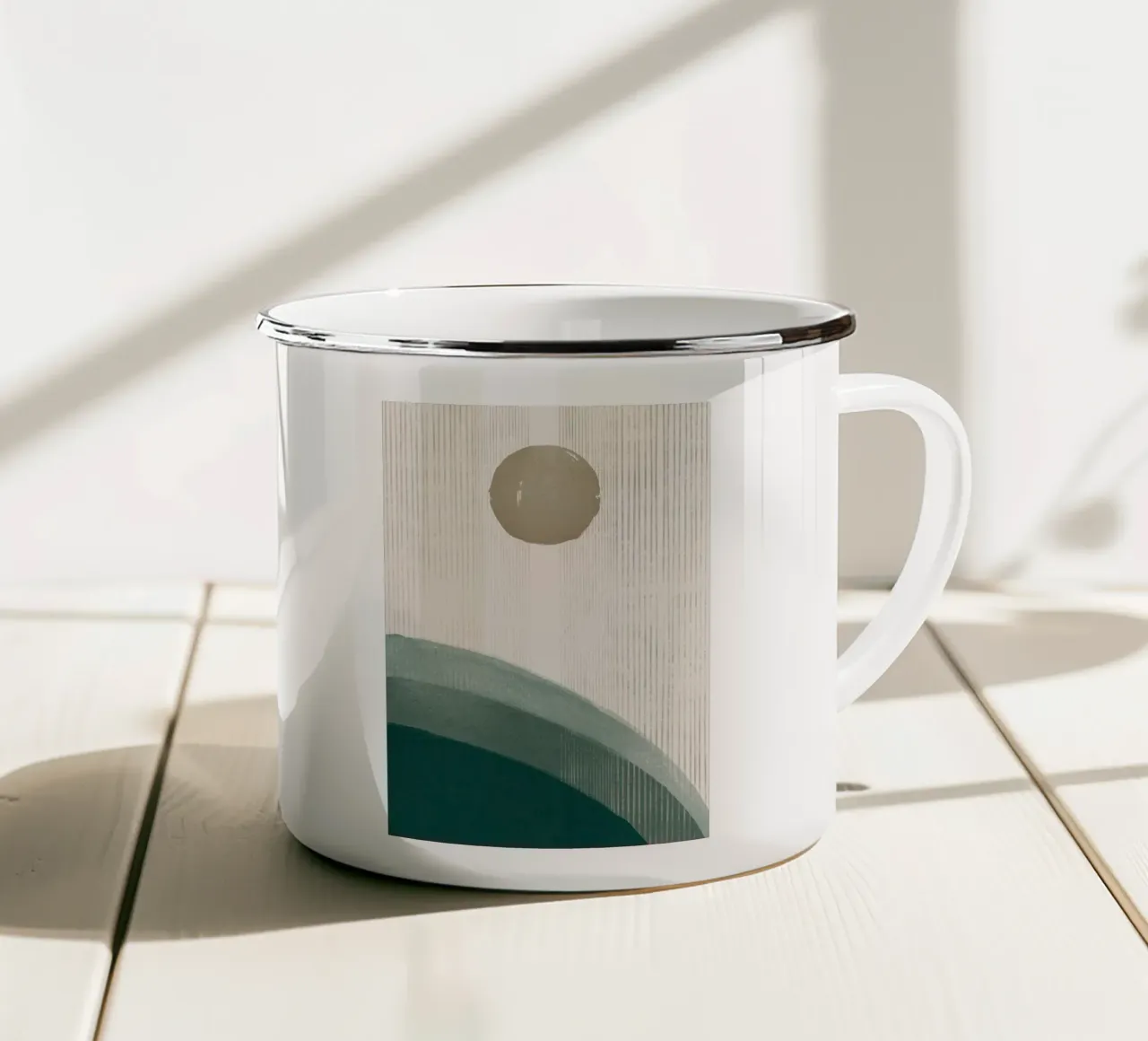 Sopra Emerald Hills No2 tazza in smalto da HARU HARU