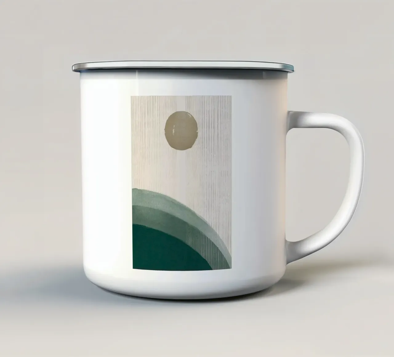 Sopra Emerald Hills No2 tazza in smalto da HARU HARU
