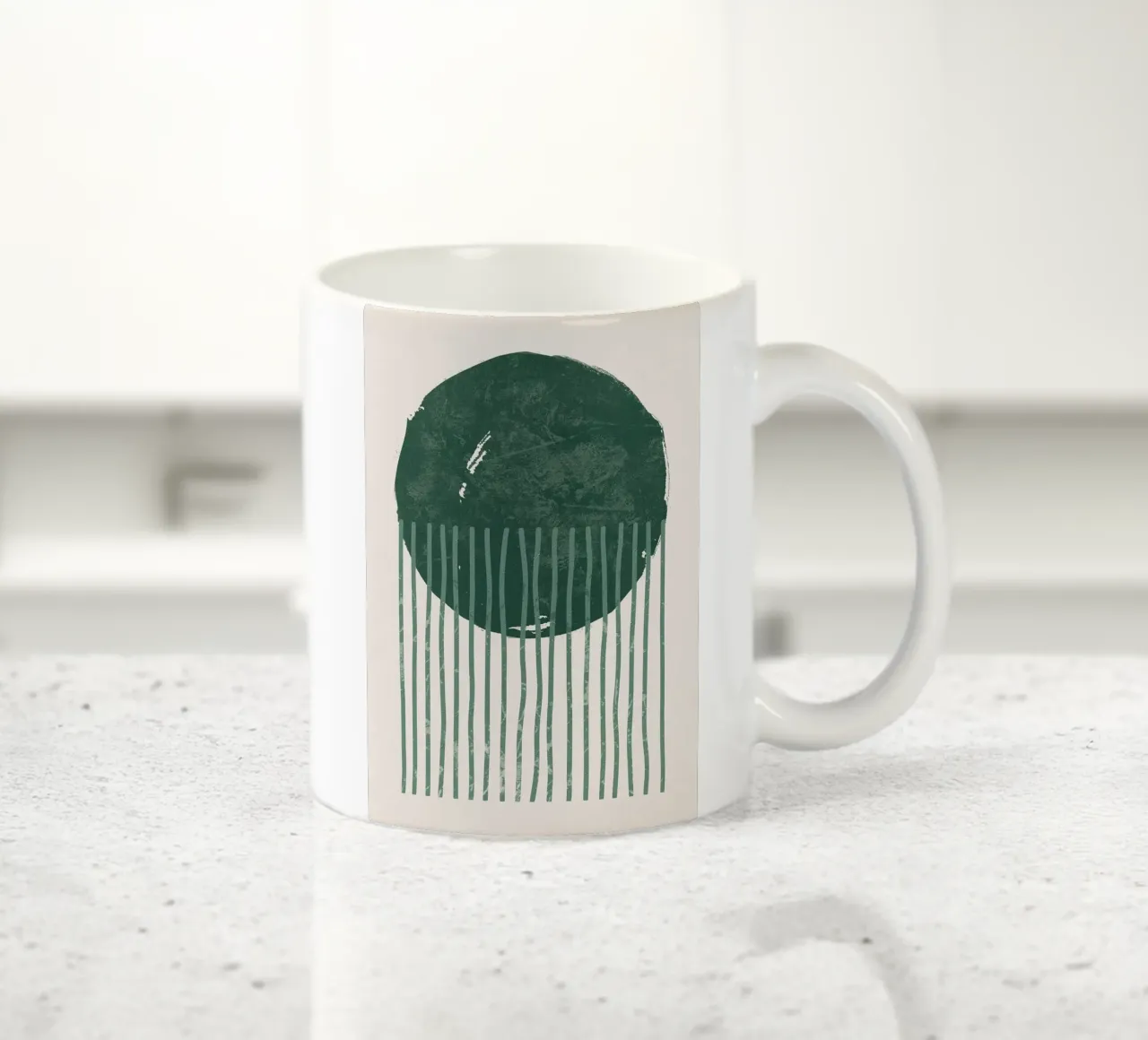 Smeraldo circolare tazza in ceramica da HARU HARU