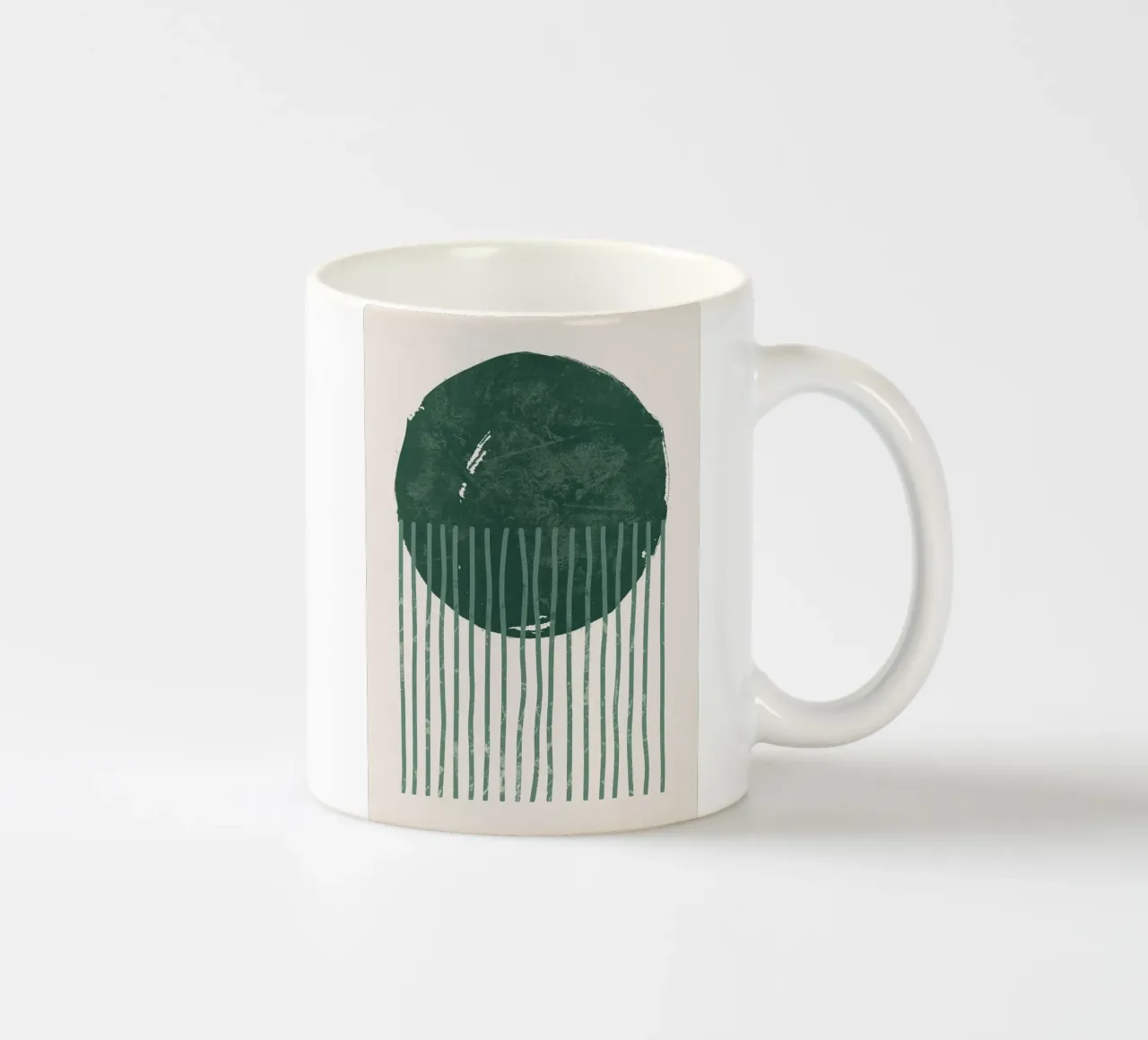 Smeraldo circolare tazza in ceramica da HARU HARU