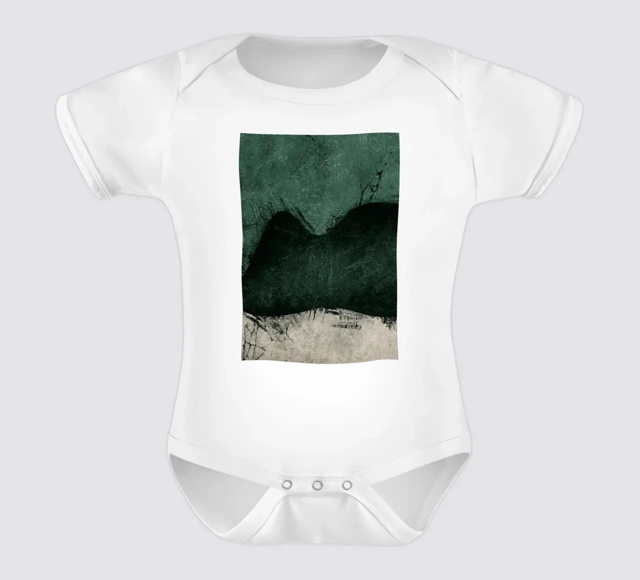 Mitternachtssmaragd Nr. 1 Kurzarm Babybody von HARU HARU