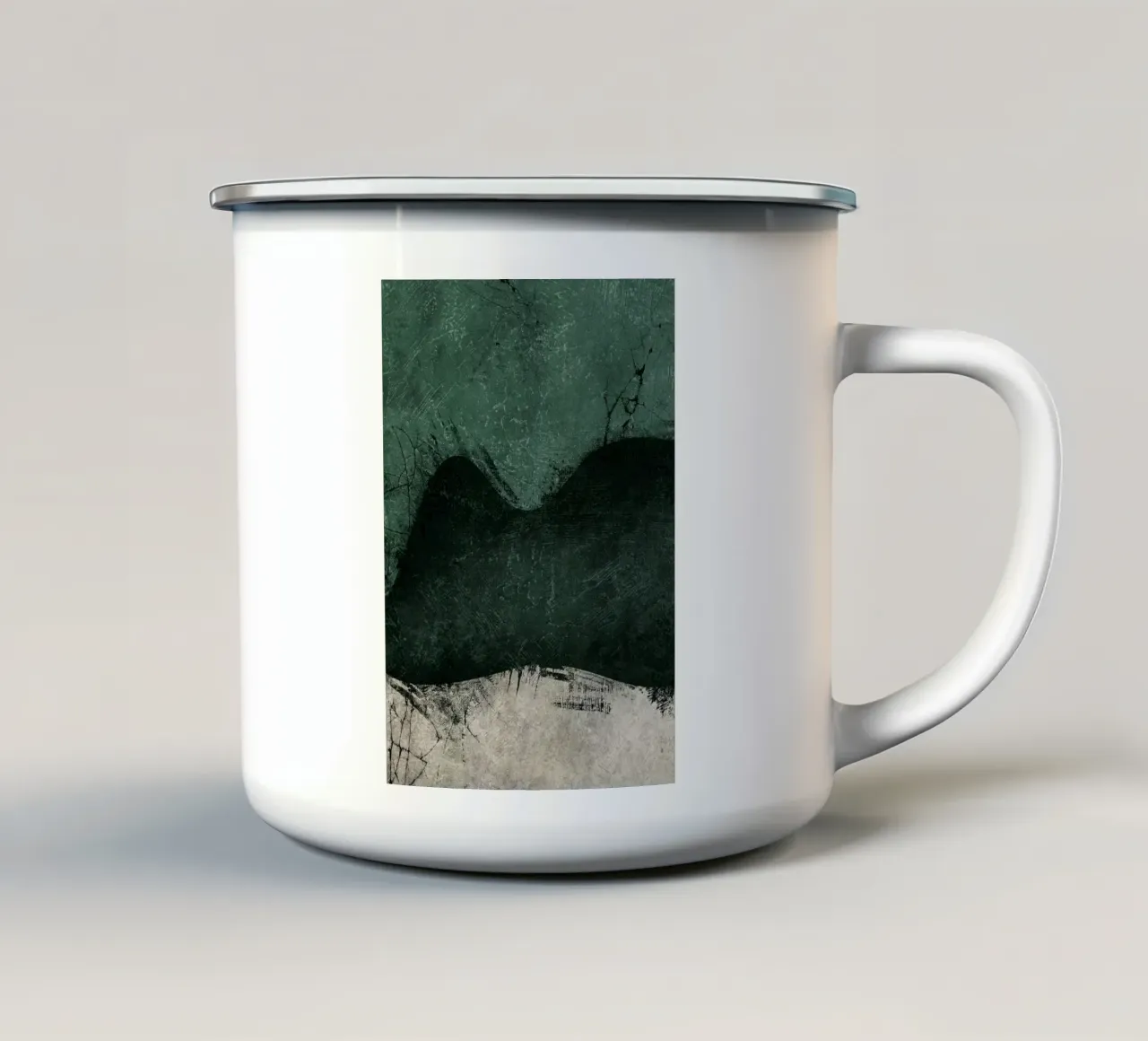 Smeraldo di mezzanotte n. 1 tazza in smalto da HARU HARU