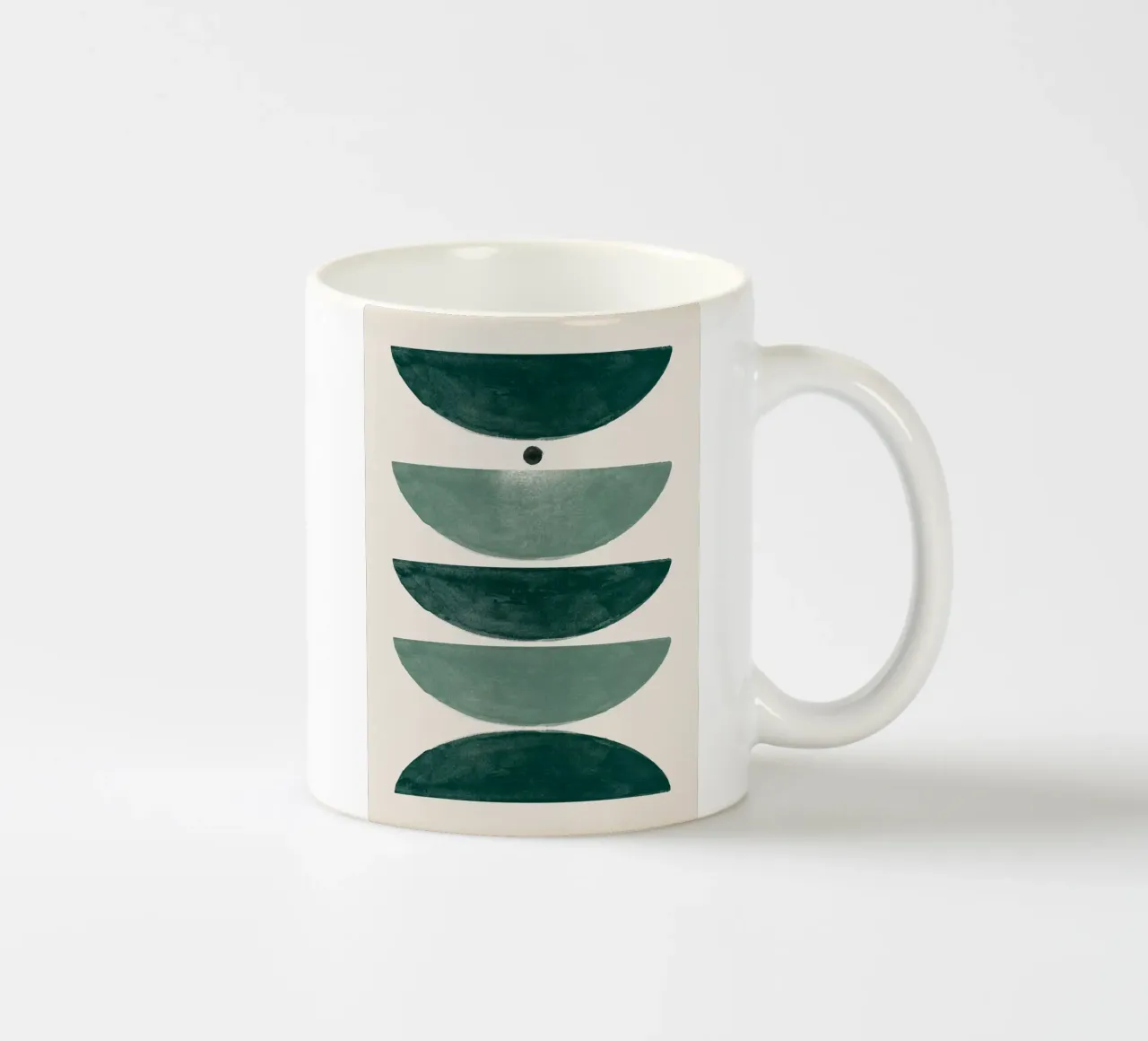 Pezzi di astrazione di smeraldo tazza in ceramica da HARU HARU