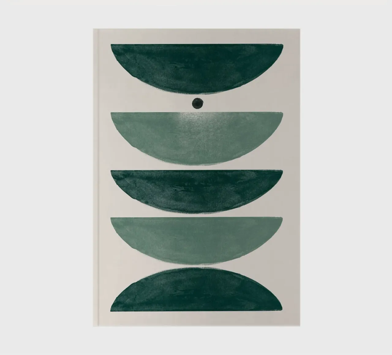 Emerald Abstraction Pieces notebook by HARU HARU
