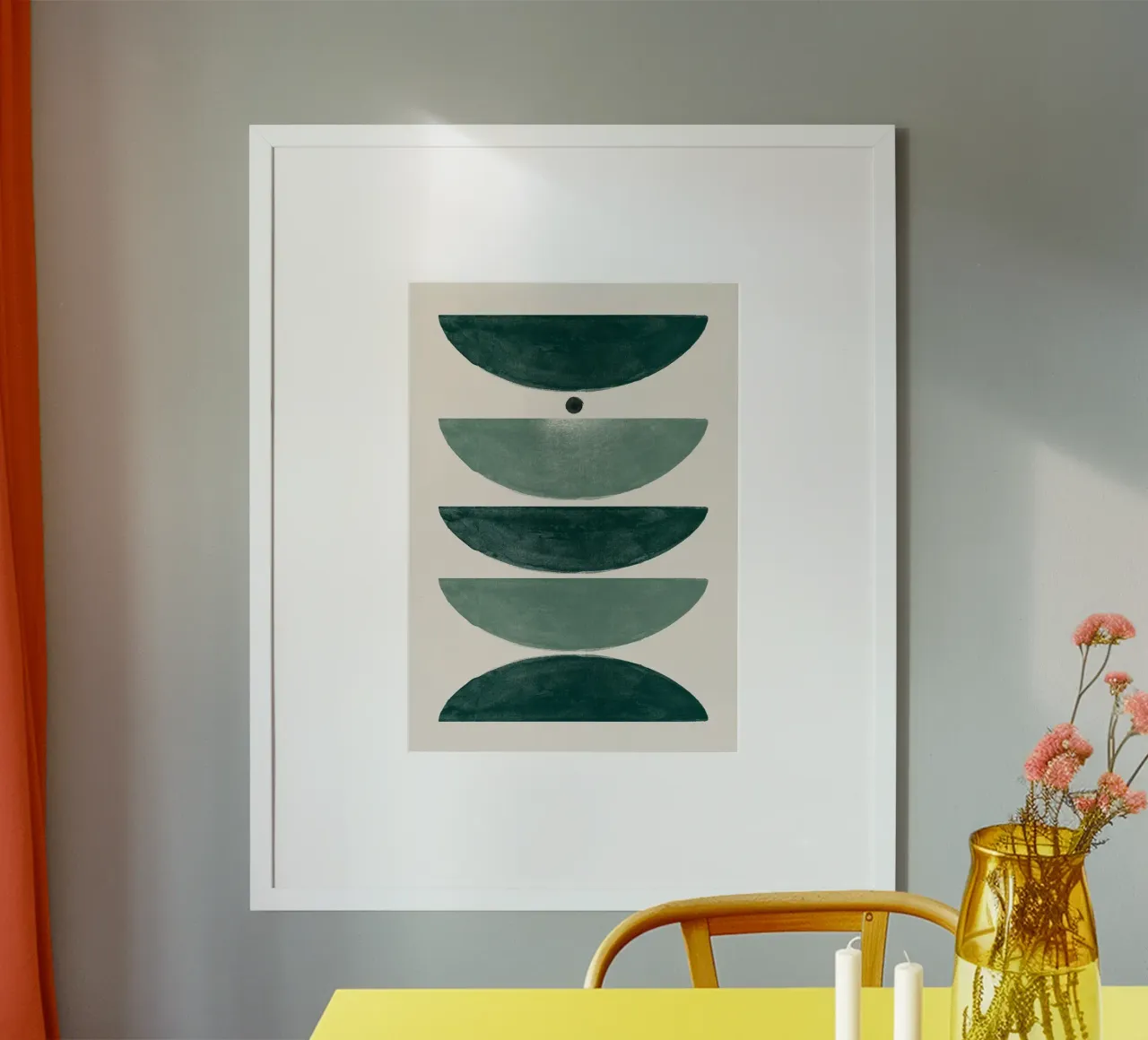 Emerald Abstraction Pieces hahnemühle by HARU HARU