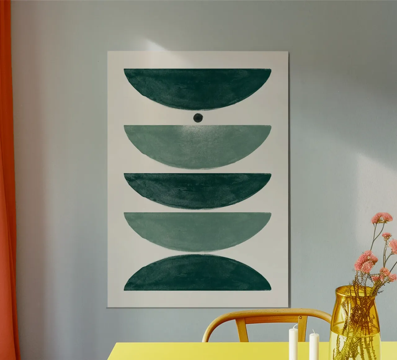 Emerald Abstraction Pieces hahnemühle by HARU HARU