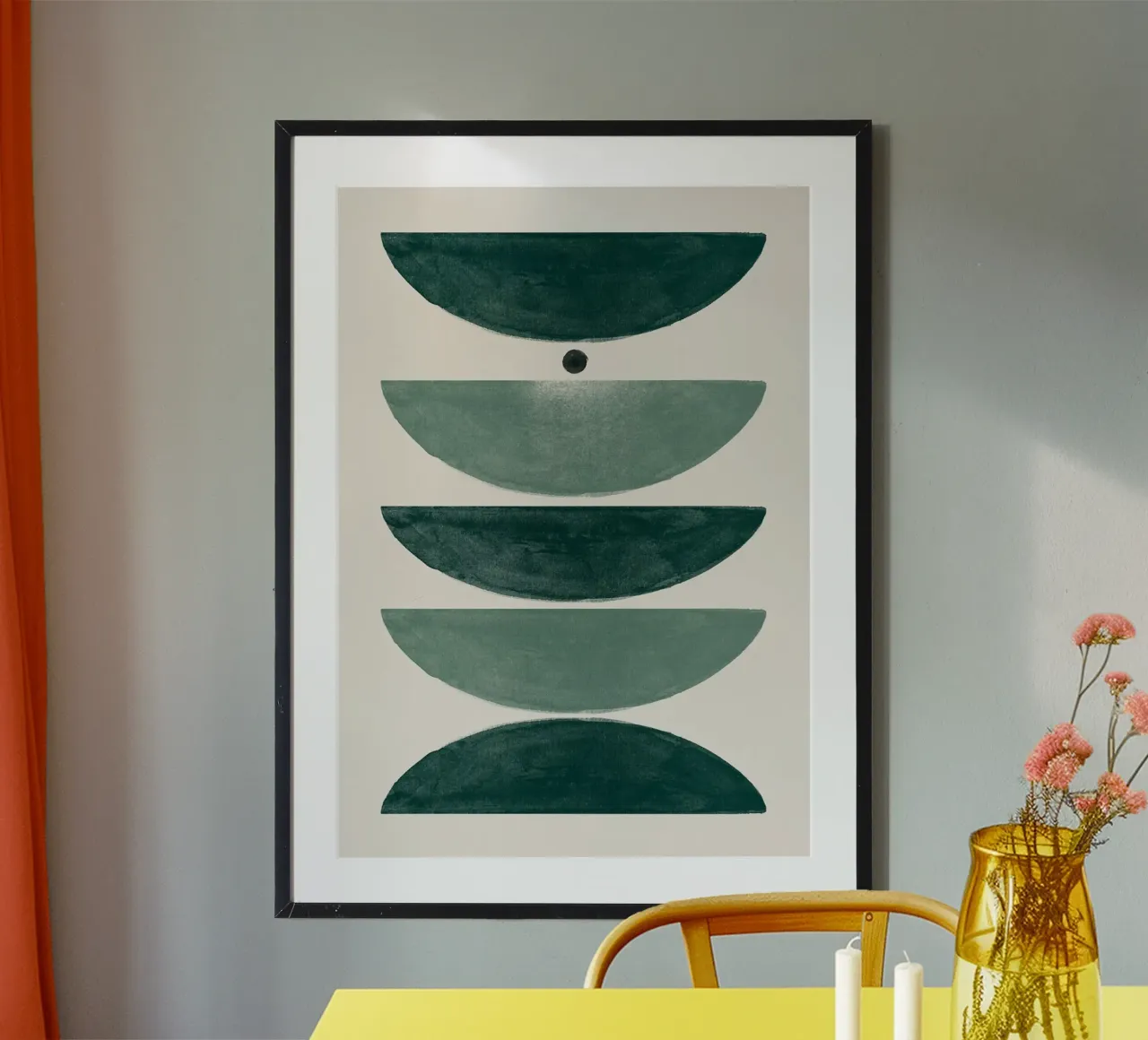 Emerald Abstraction Pieces hahnemühle by HARU HARU