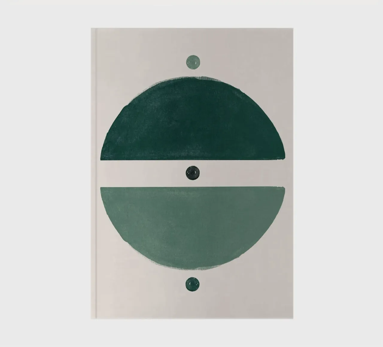Emerald Abstract Thoughts notebook by HARU HARU