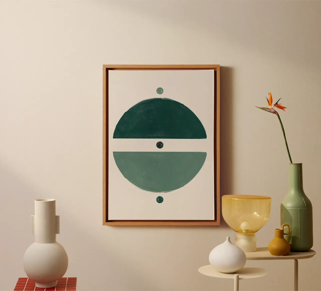 Emerald Abstract Thoughts canvas by HARU HARU