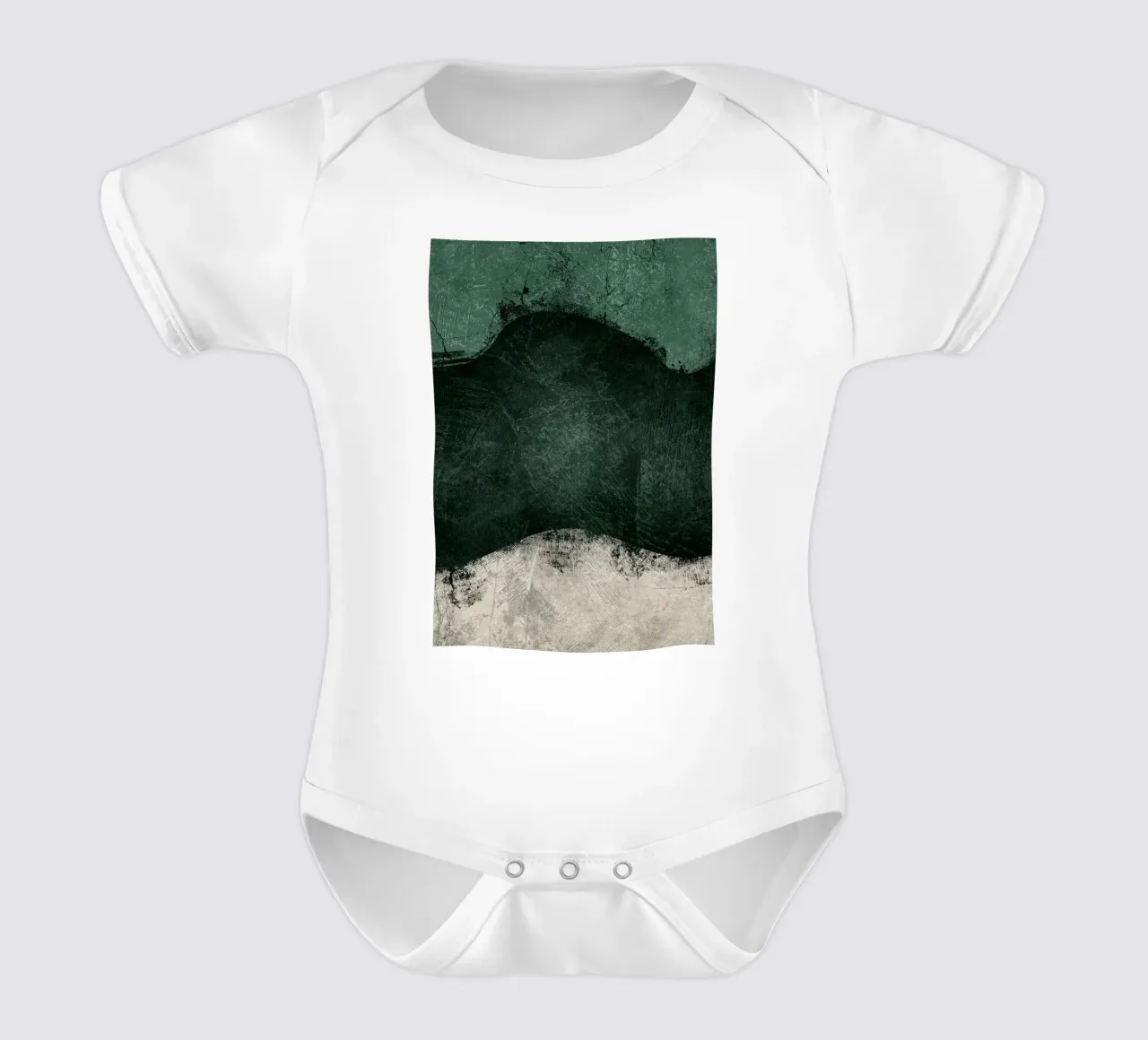 Mitternachtssmaragd Nr. 2 Kurzarm Babybody von HARU HARU