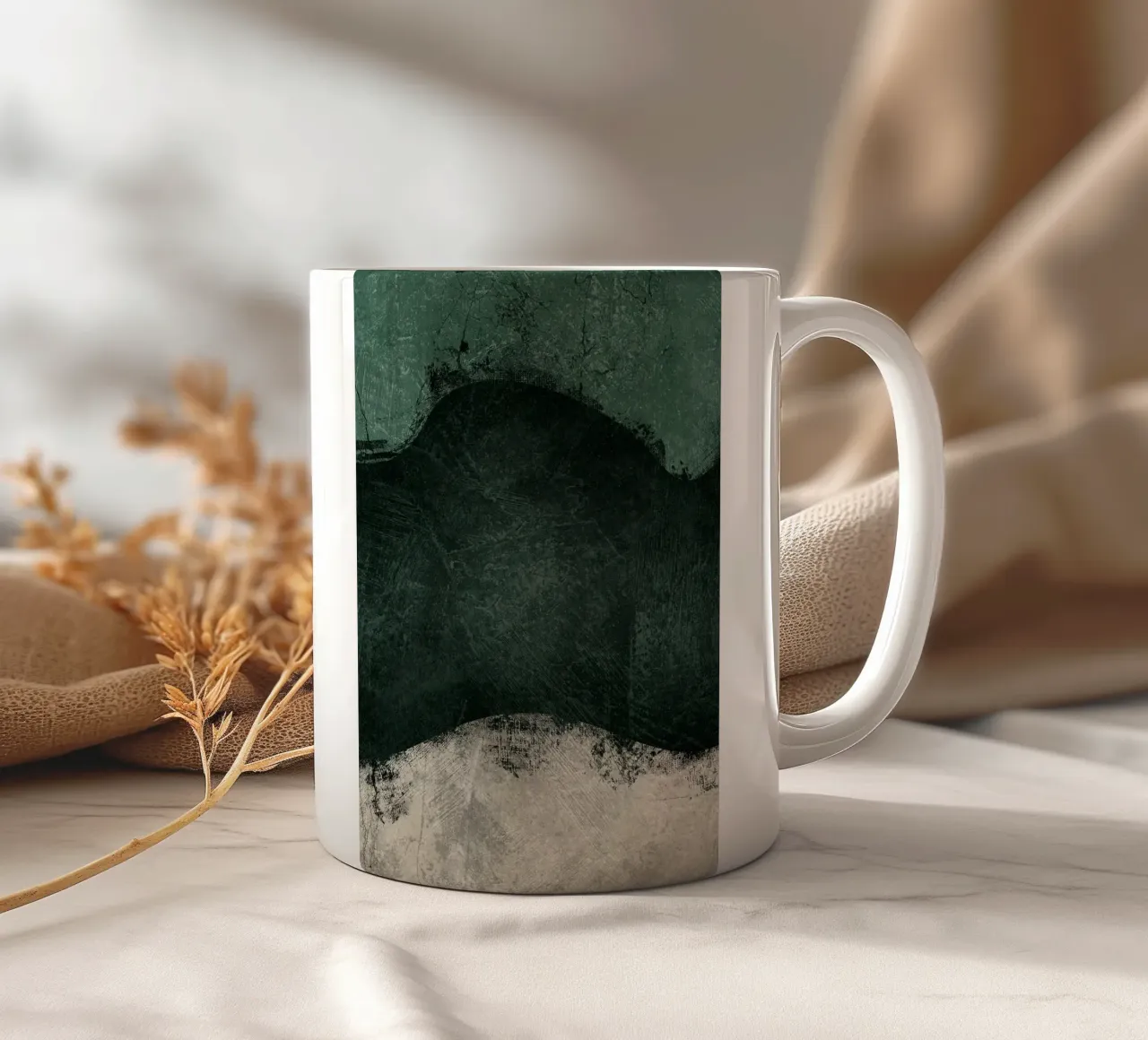 Smeraldo di mezzanotte n. 2 tazza in ceramica da HARU HARU