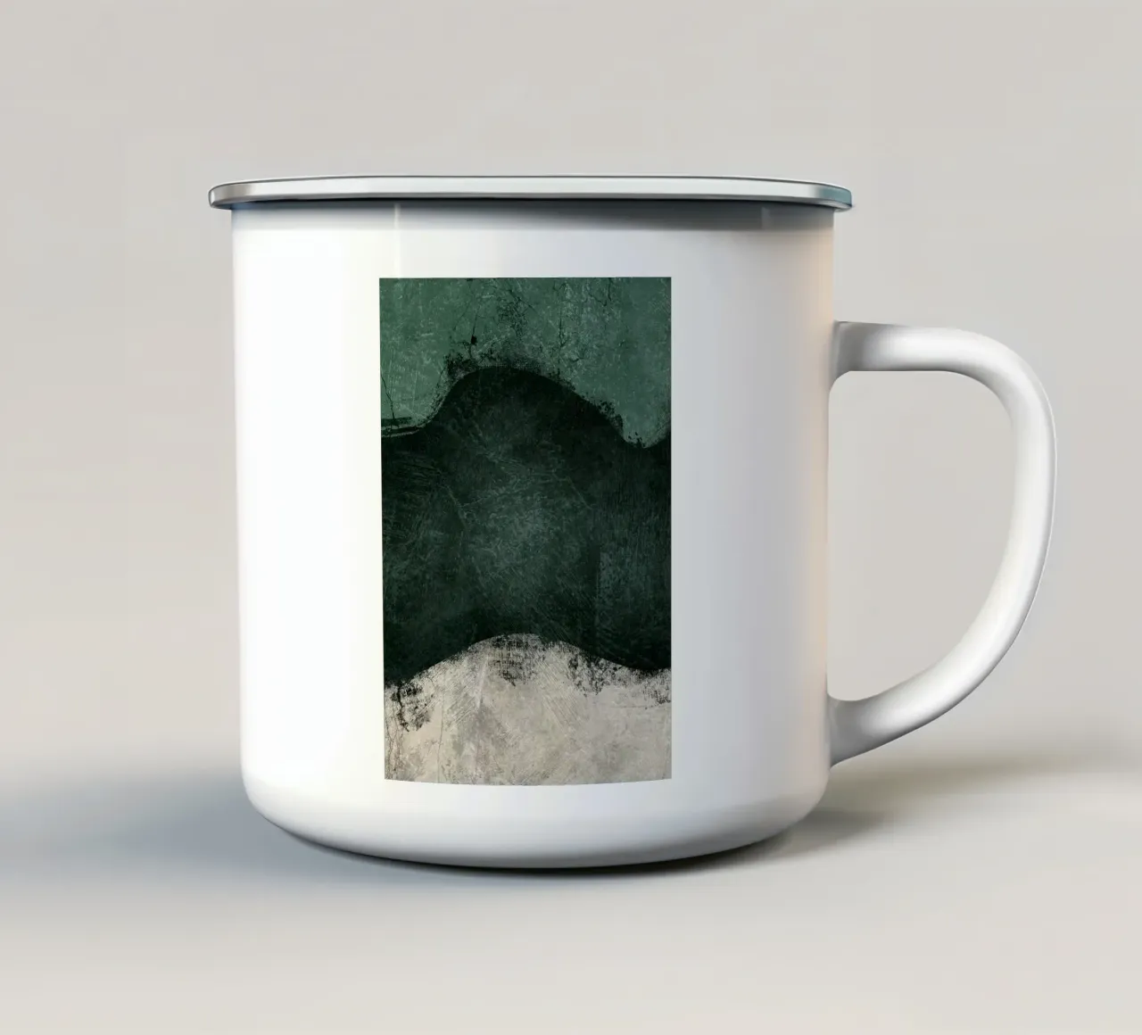 Mitternachtssmaragd Nr. 2 Emaille Tasse von HARU HARU