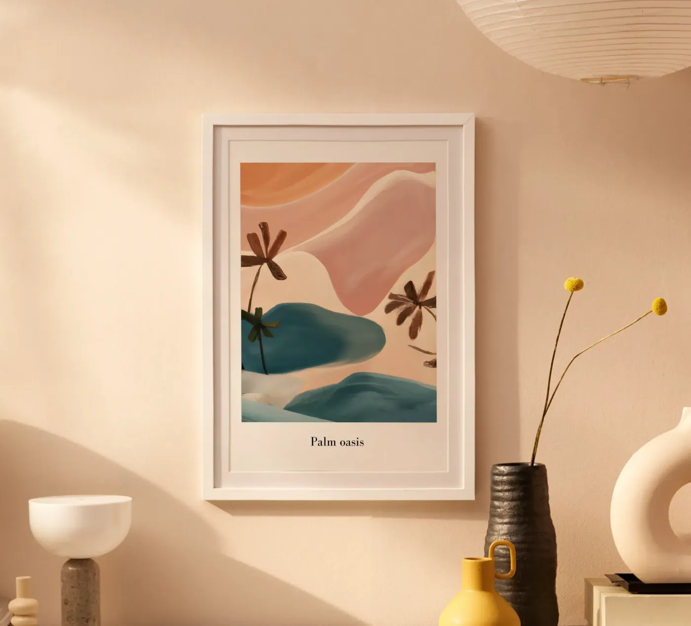 Palm Oasis poster da interiorisla