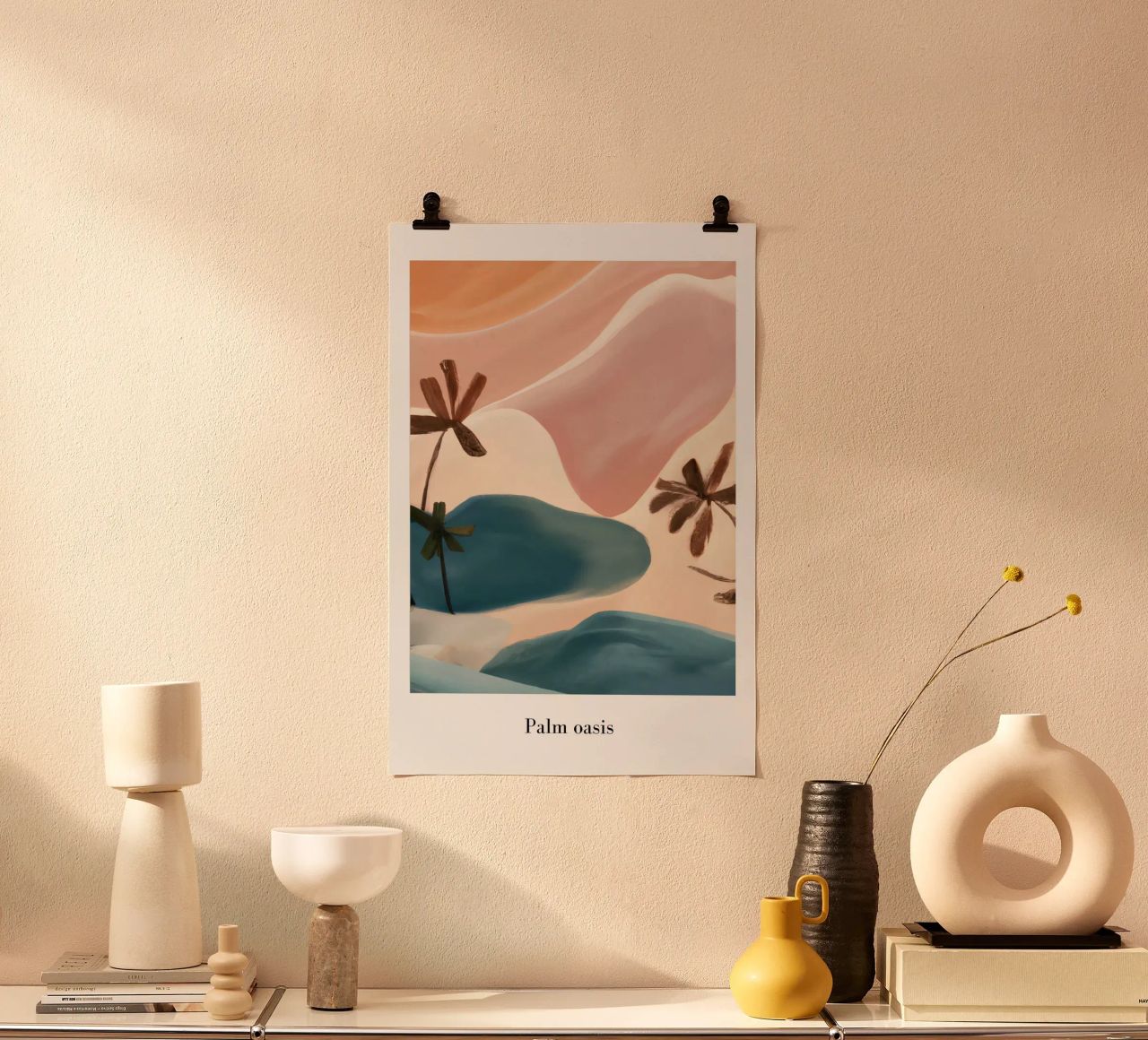Palm Oasis Poster von interiorisla