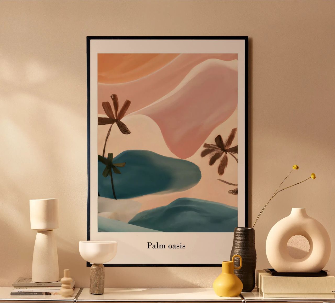 Palm Oasis Poster von interiorisla
