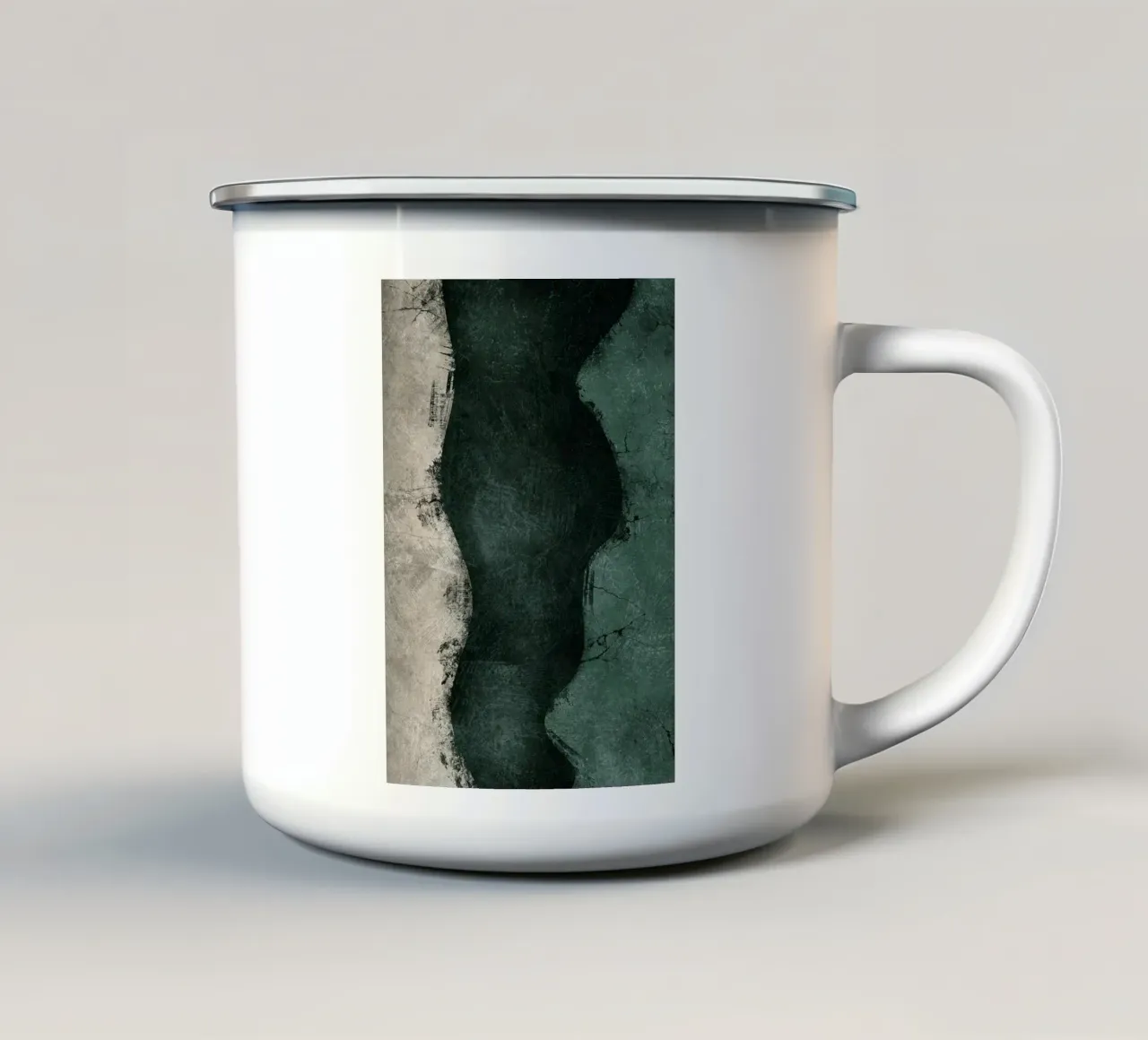 Smeraldo di mezzanotte n. 4 tazza in smalto da HARU HARU