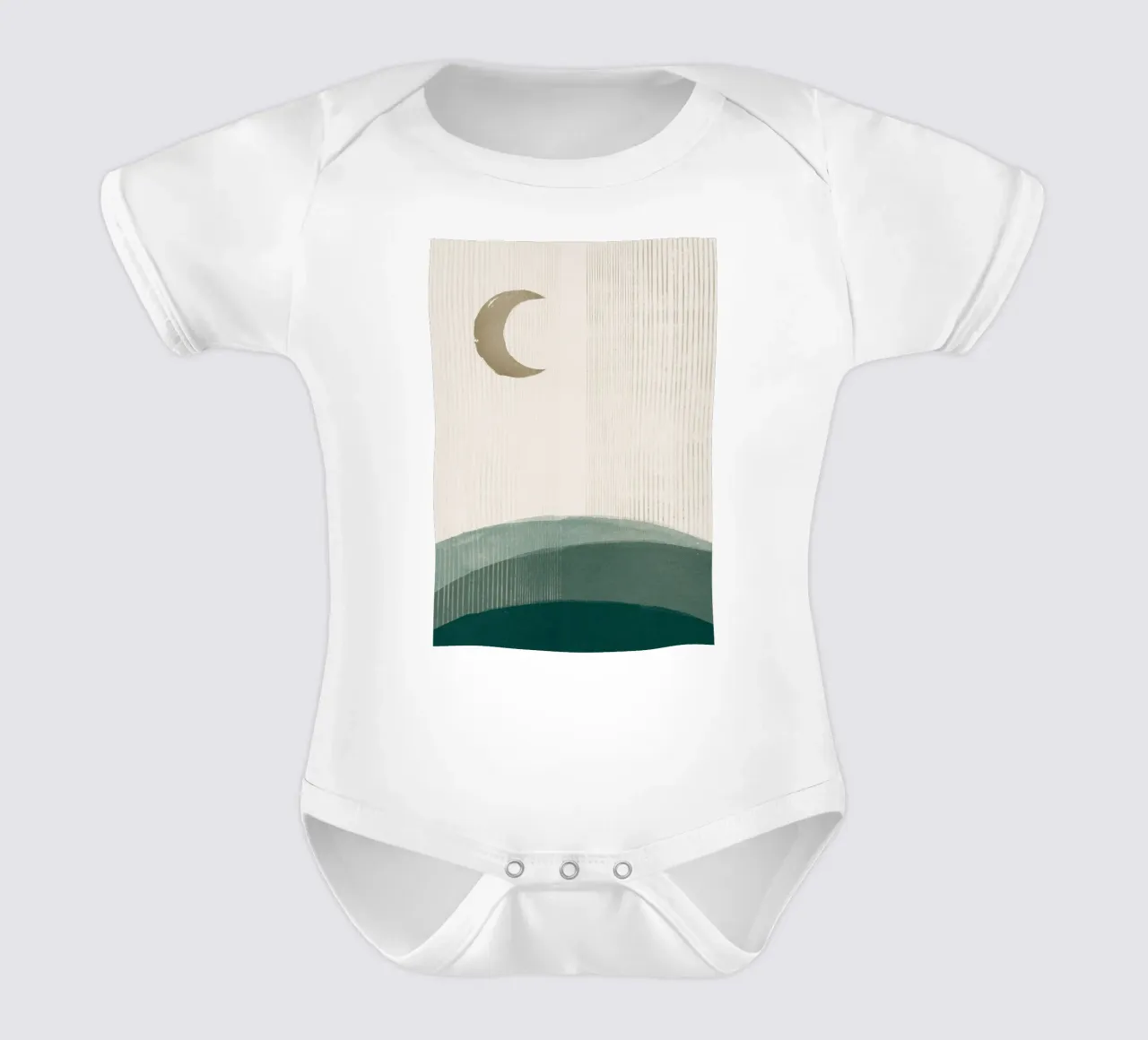 Rusty Moon Simplicity short-sleeve baby romper by HARU HARU