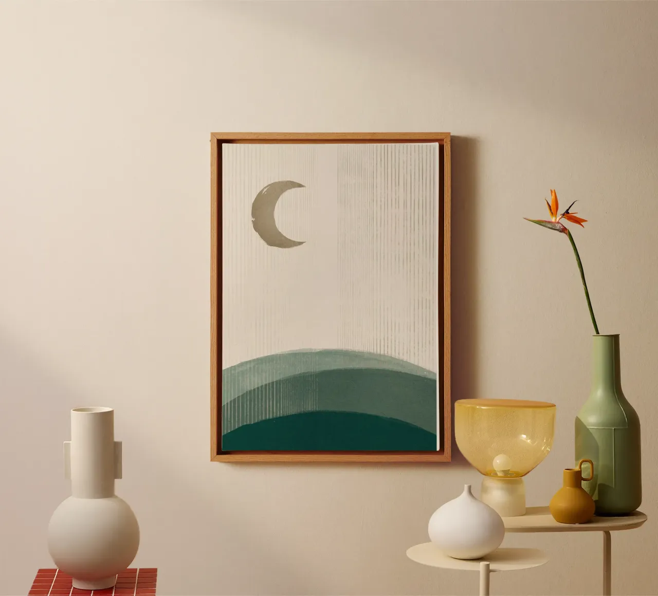 Rusty Moon Simplicity canvas by HARU HARU