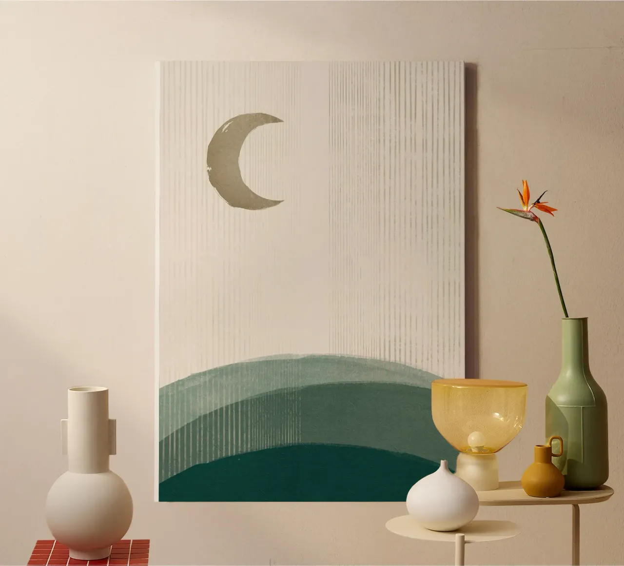 Rusty Moon Simplicity canvas by HARU HARU