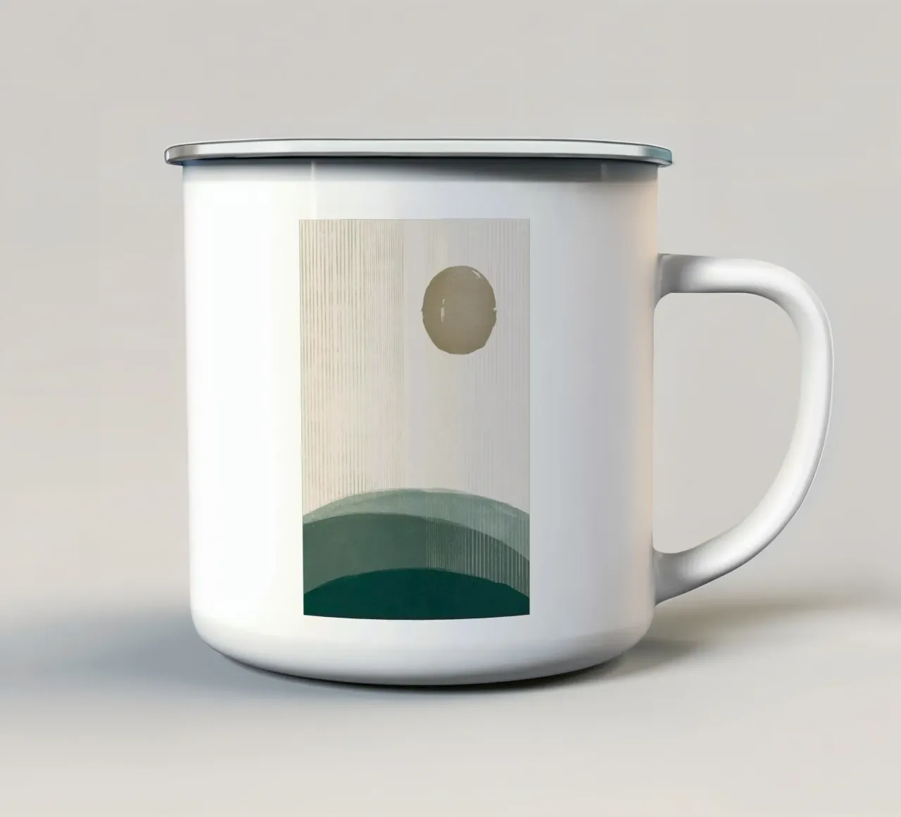 Modernismo del sole arrugginito tazza in smalto da HARU HARU