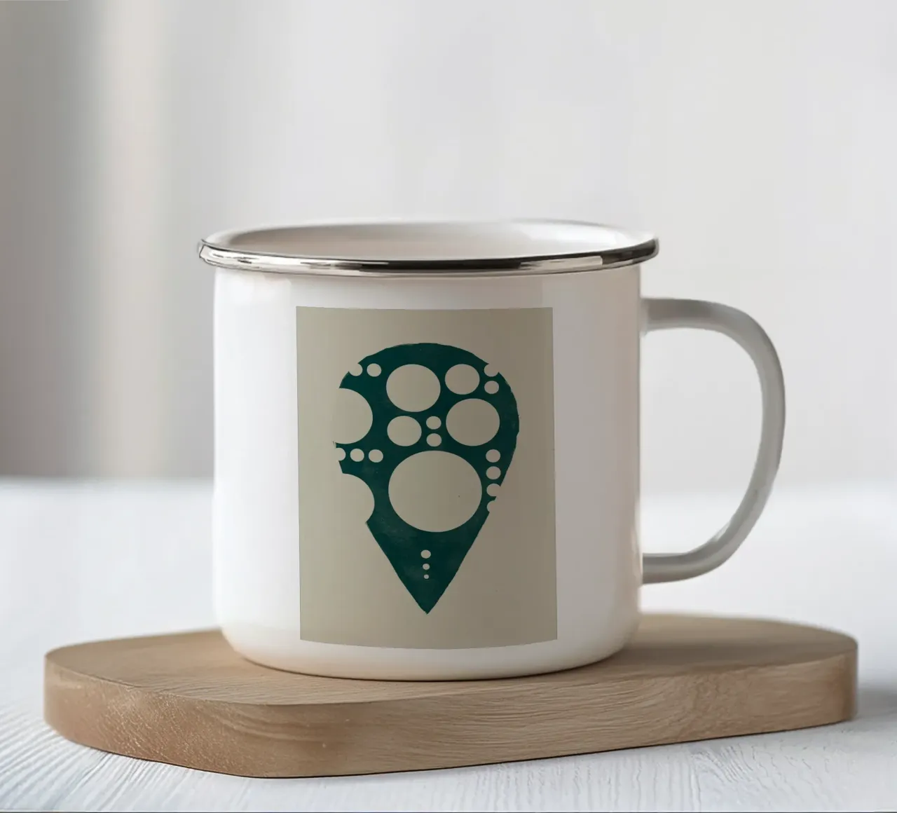 L'idea del dinosauro tazza in smalto da HARU HARU