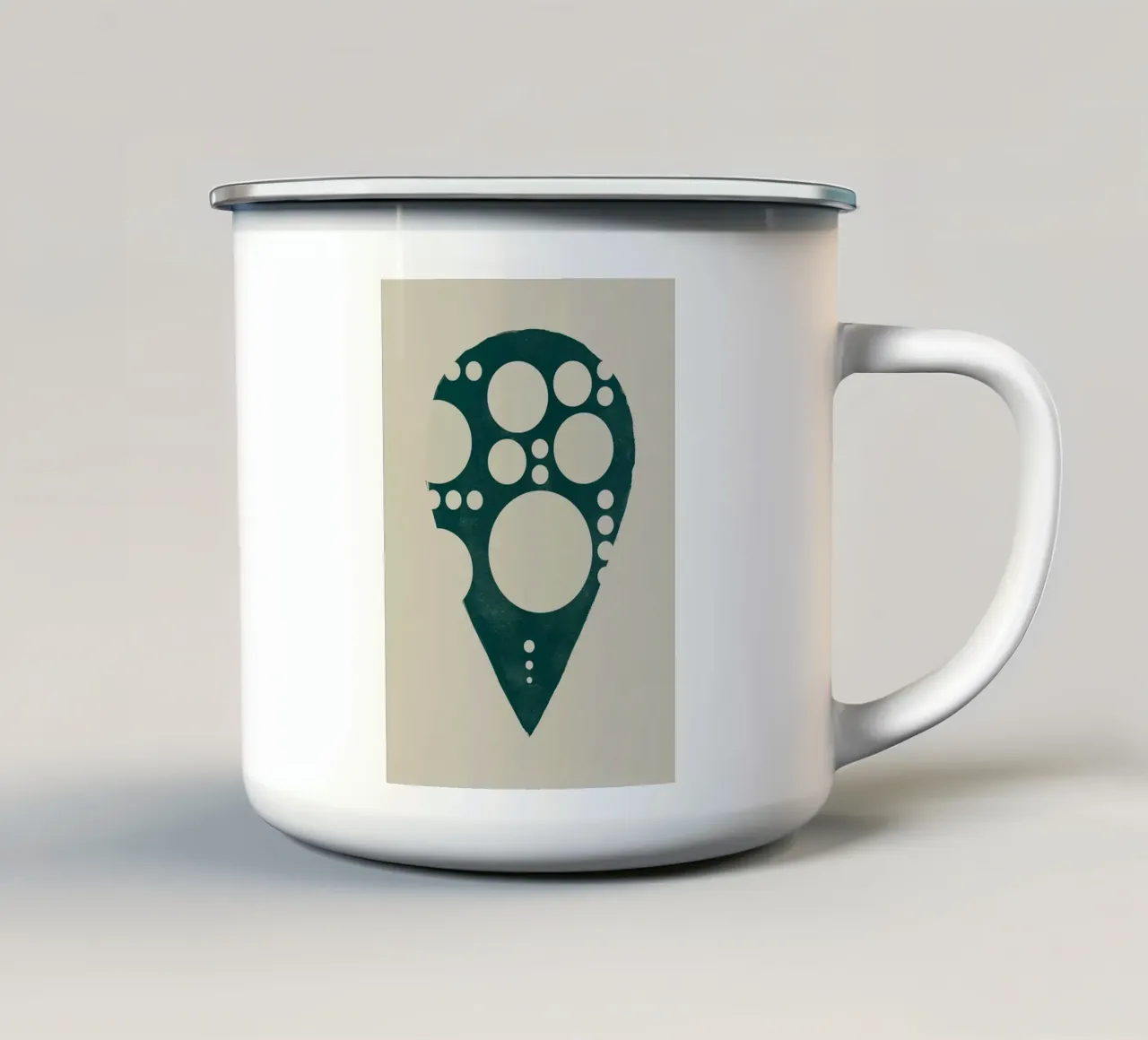L'idea del dinosauro tazza in smalto da HARU HARU