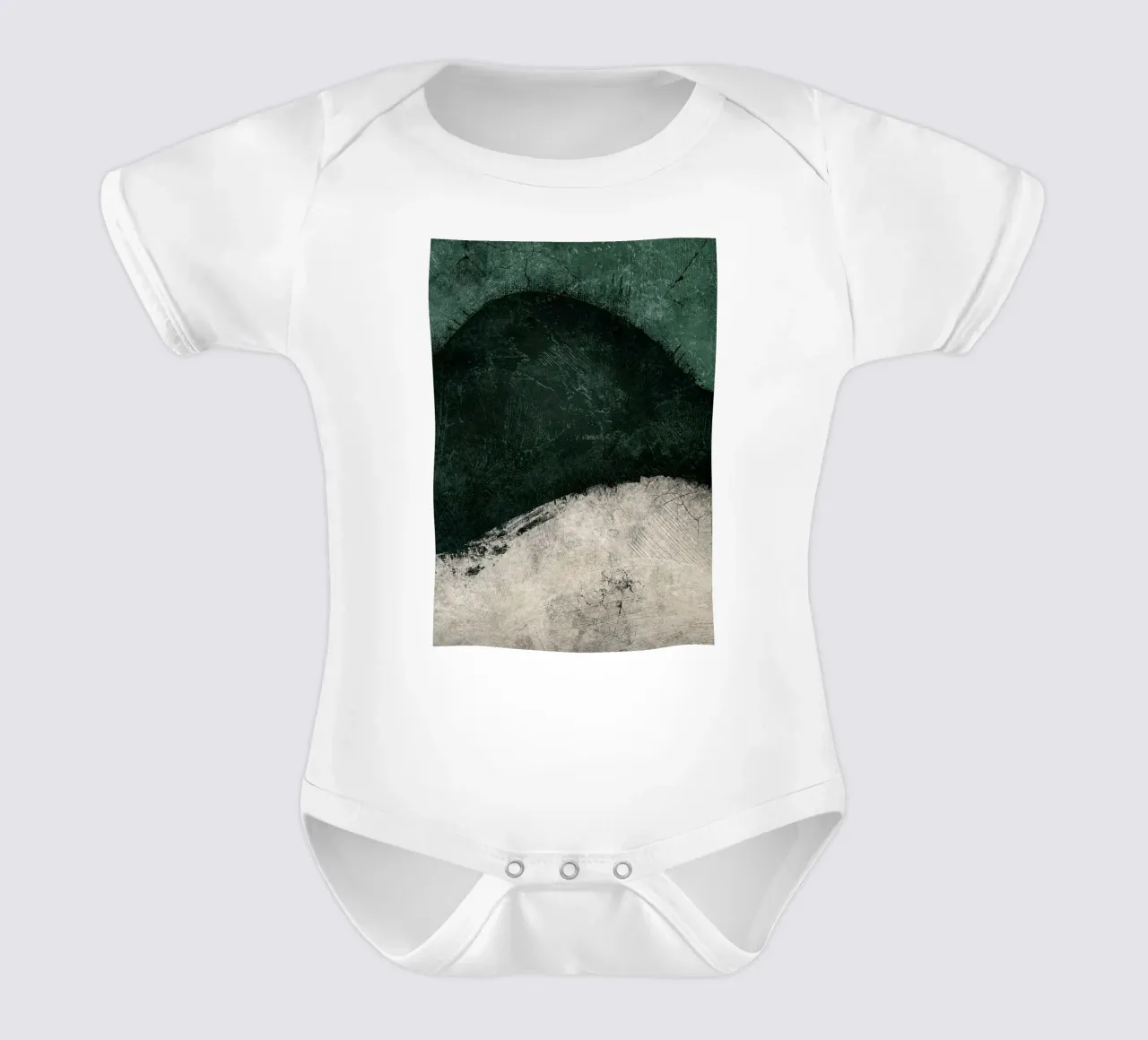 Mitternachtssmaragd Nr. 3 Kurzarm Babybody von HARU HARU