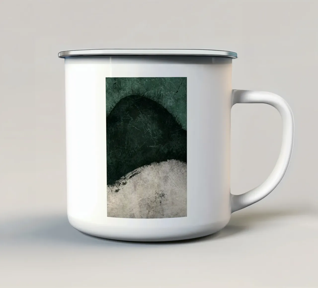 Smeraldo di mezzanotte n. 3 tazza in smalto da HARU HARU