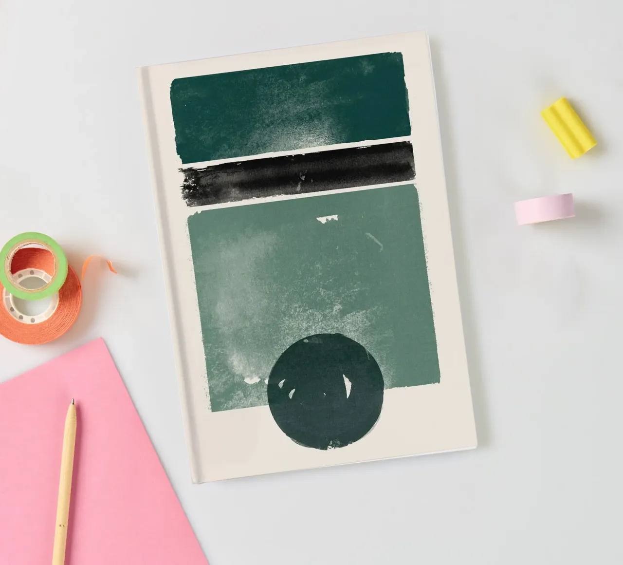 The Emerald Abstract Man notebook by HARU HARU