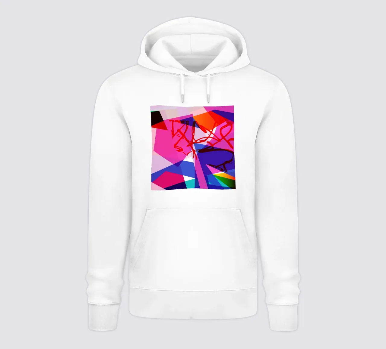 Gioco di colori geometrici II felpa con cappuccio da Kim Hubball Studio