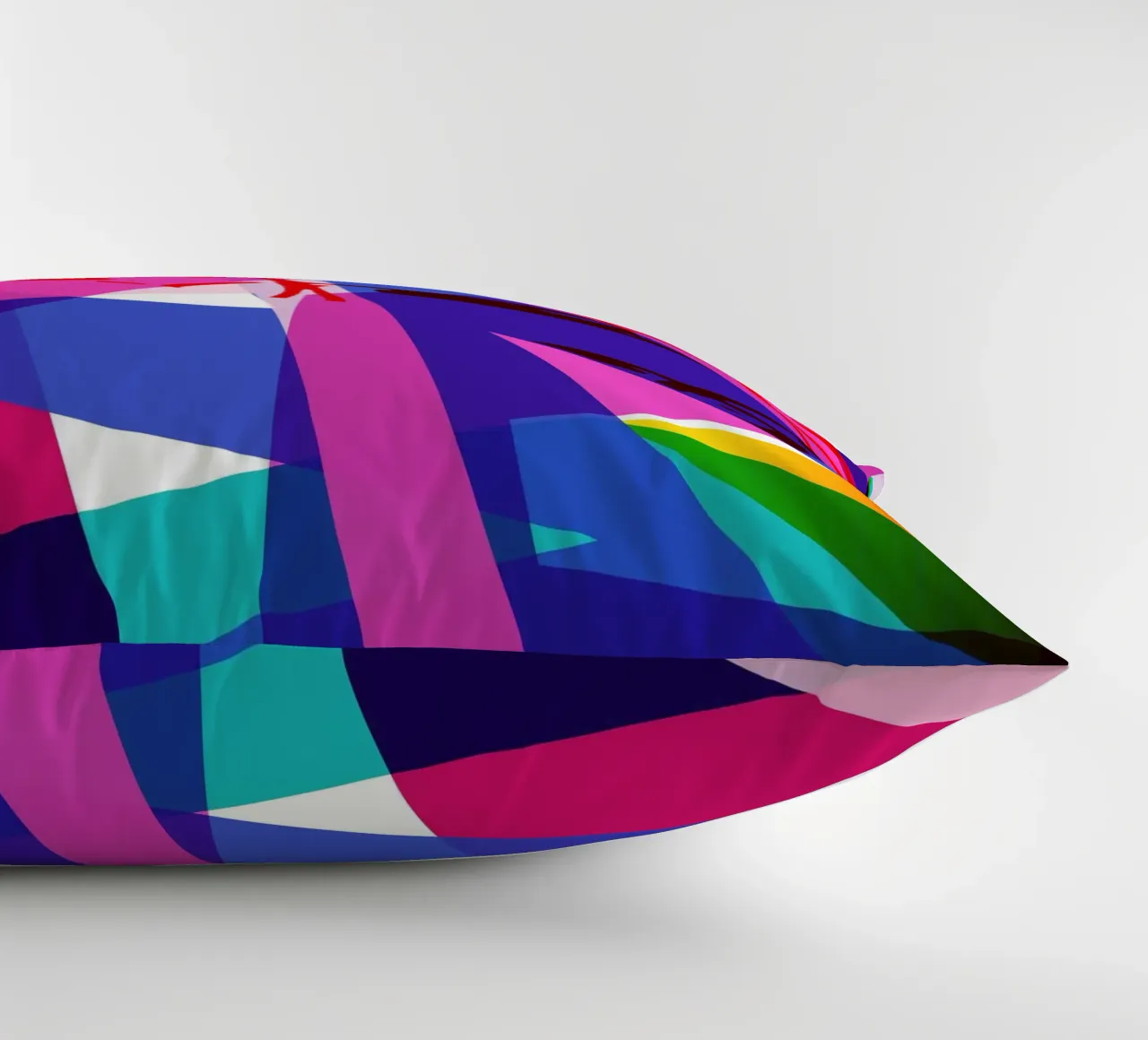 Gioco di colori geometrici II cuscino da Kim Hubball Studio