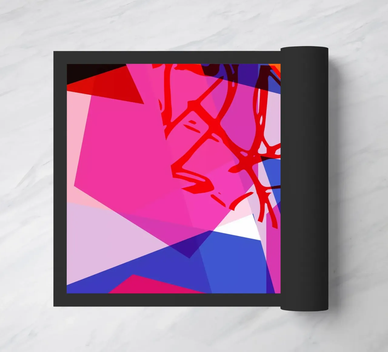 Gioco di colori geometrici II zerbino da Kim Hubball Studio