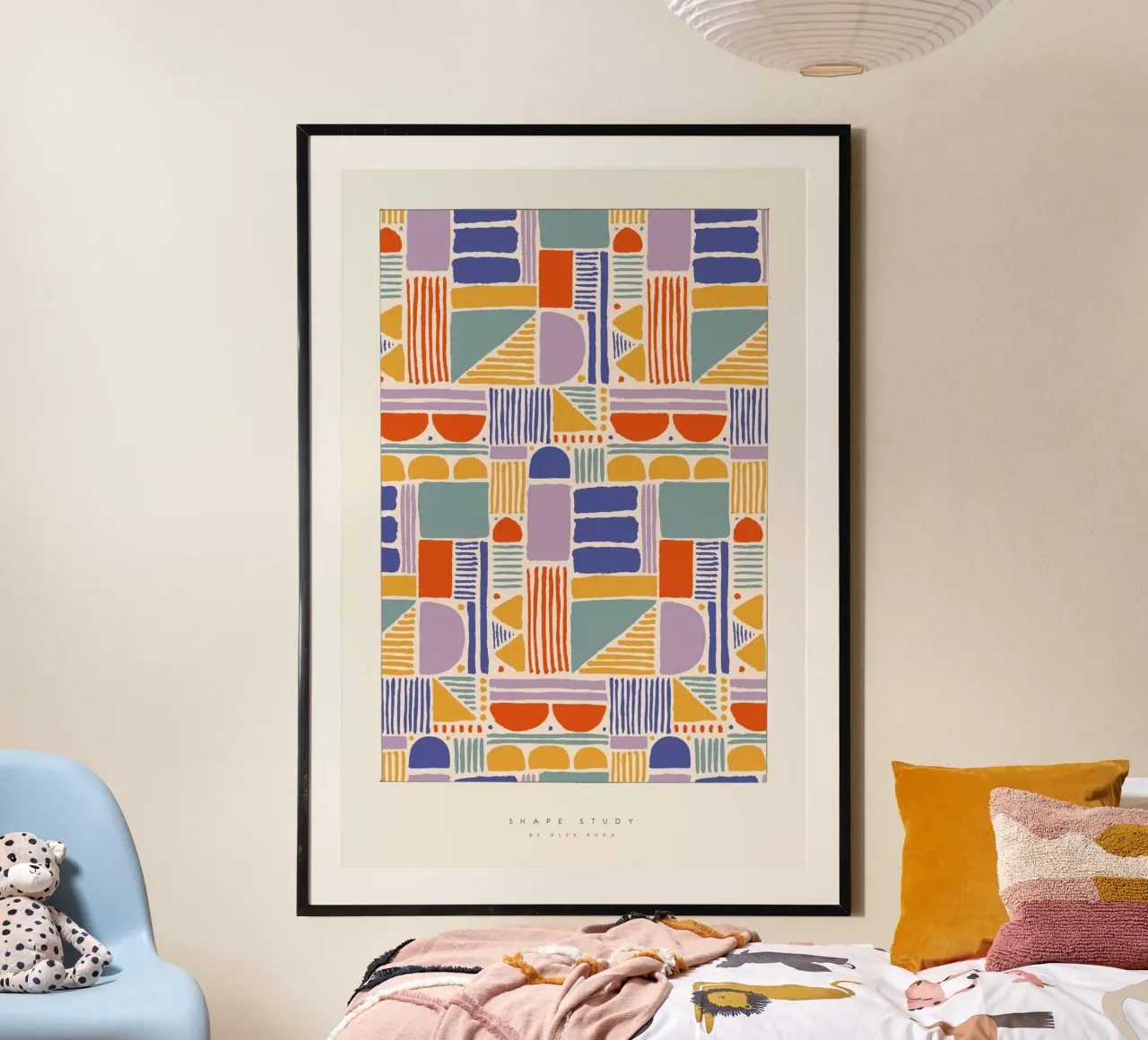 Àlex Roda - Shape Study poster con telaio in alluminio da The Artcircle