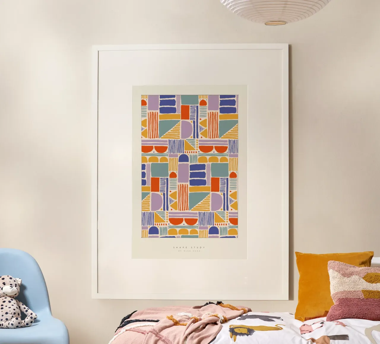 Àlex Roda - Shape Study poster con telaio in alluminio da The Artcircle