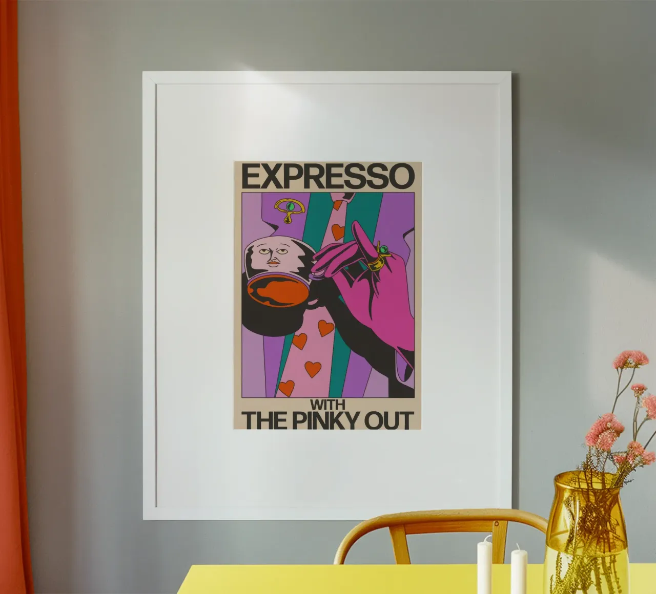 Espresso con il mignolo fuori carta hahnemühle da Harley Rice