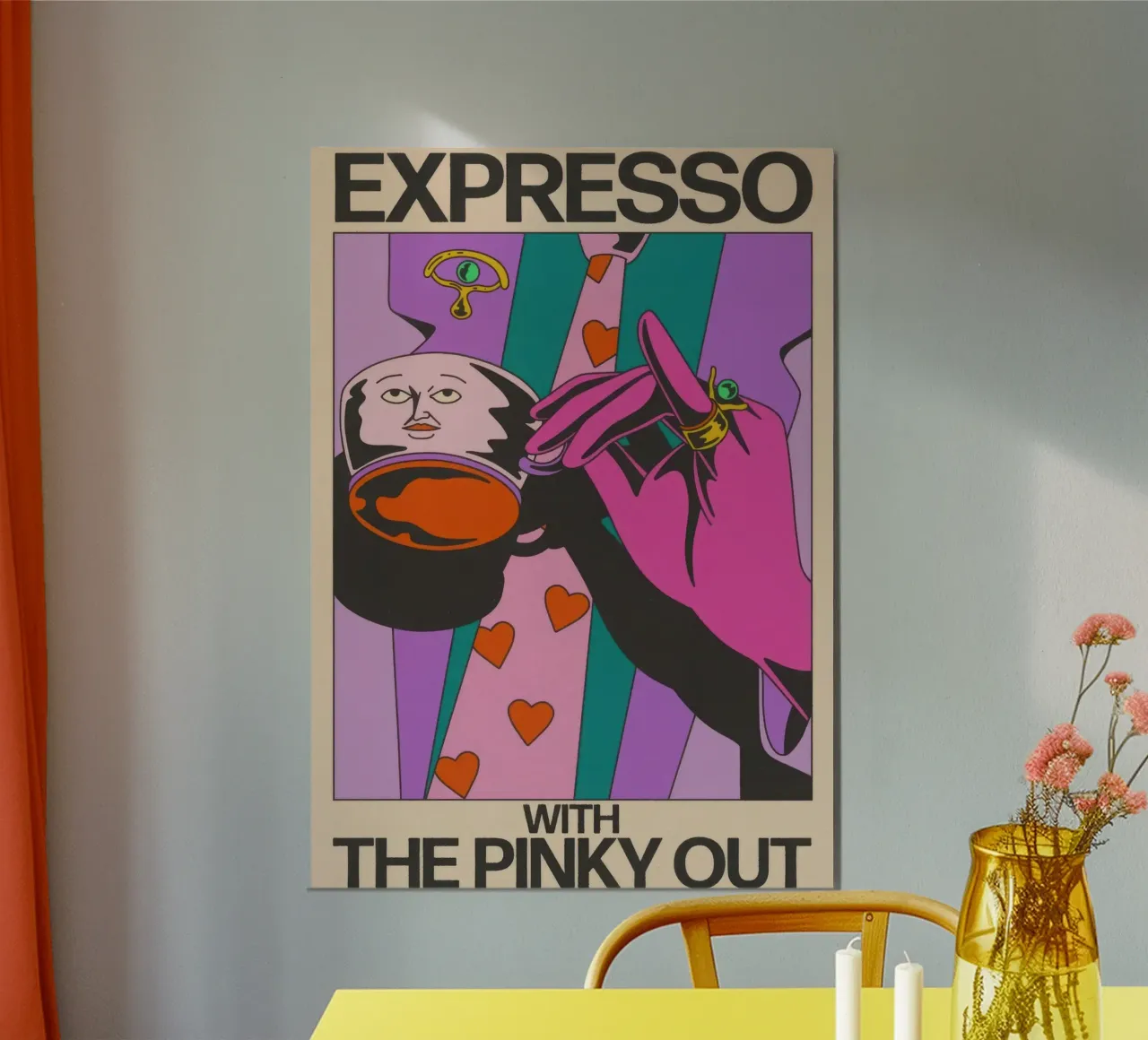 Espresso con il mignolo fuori carta hahnemühle da Harley Rice