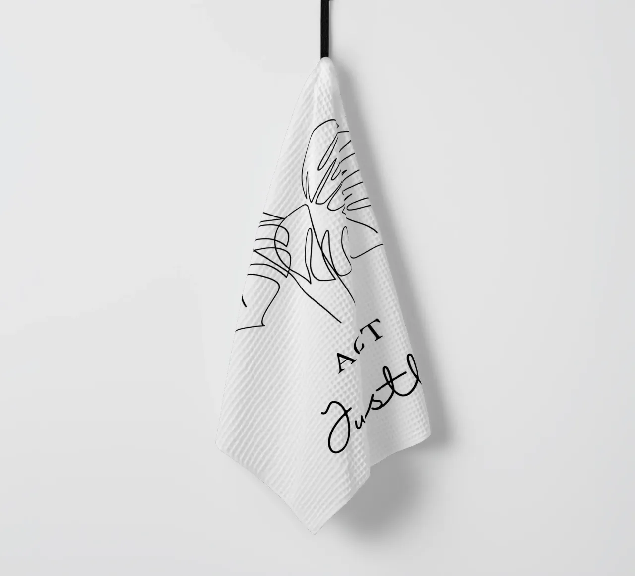 Poster per l'ufficio "Agisci con giustizia canovaccio da cucina da ORION